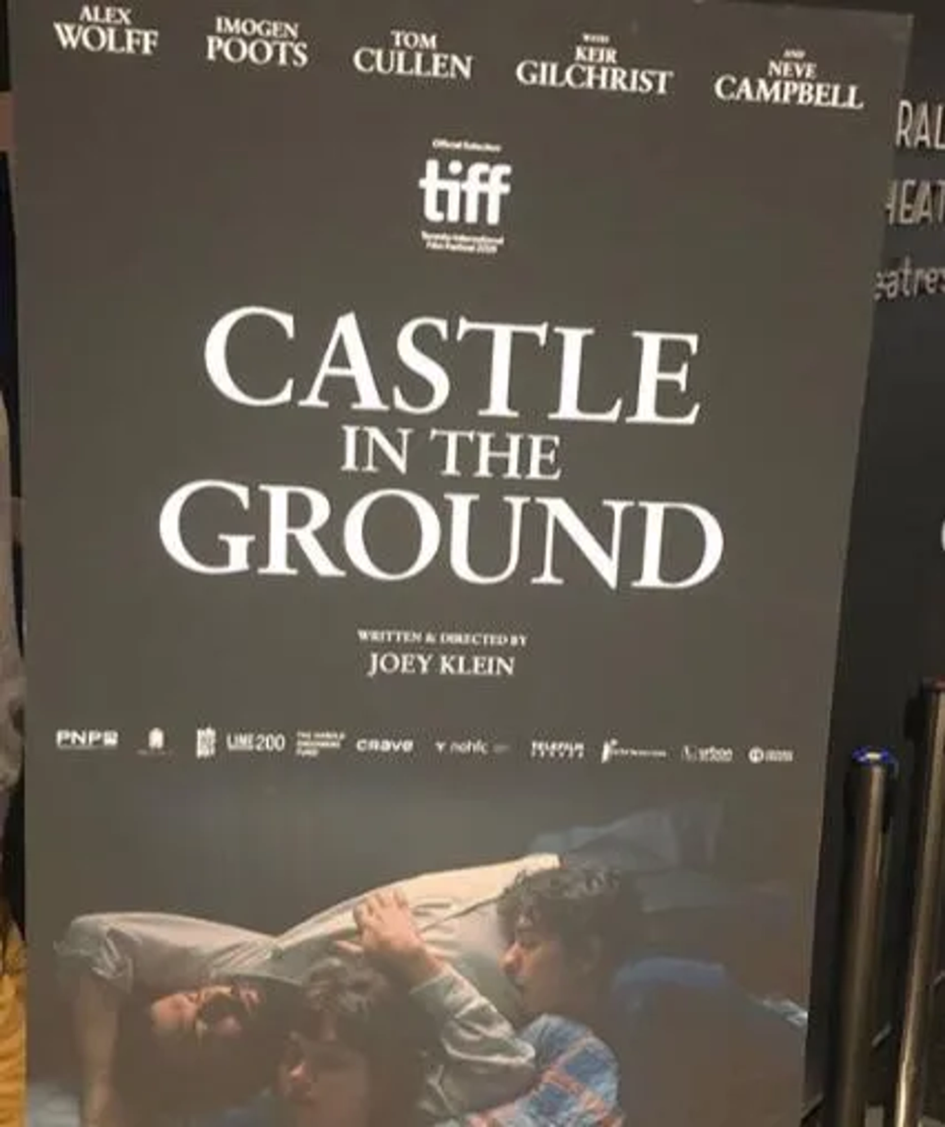 Imogen Poots, Alex Wolff, and Tom Cullen at an event for Castle in the Ground (2019)