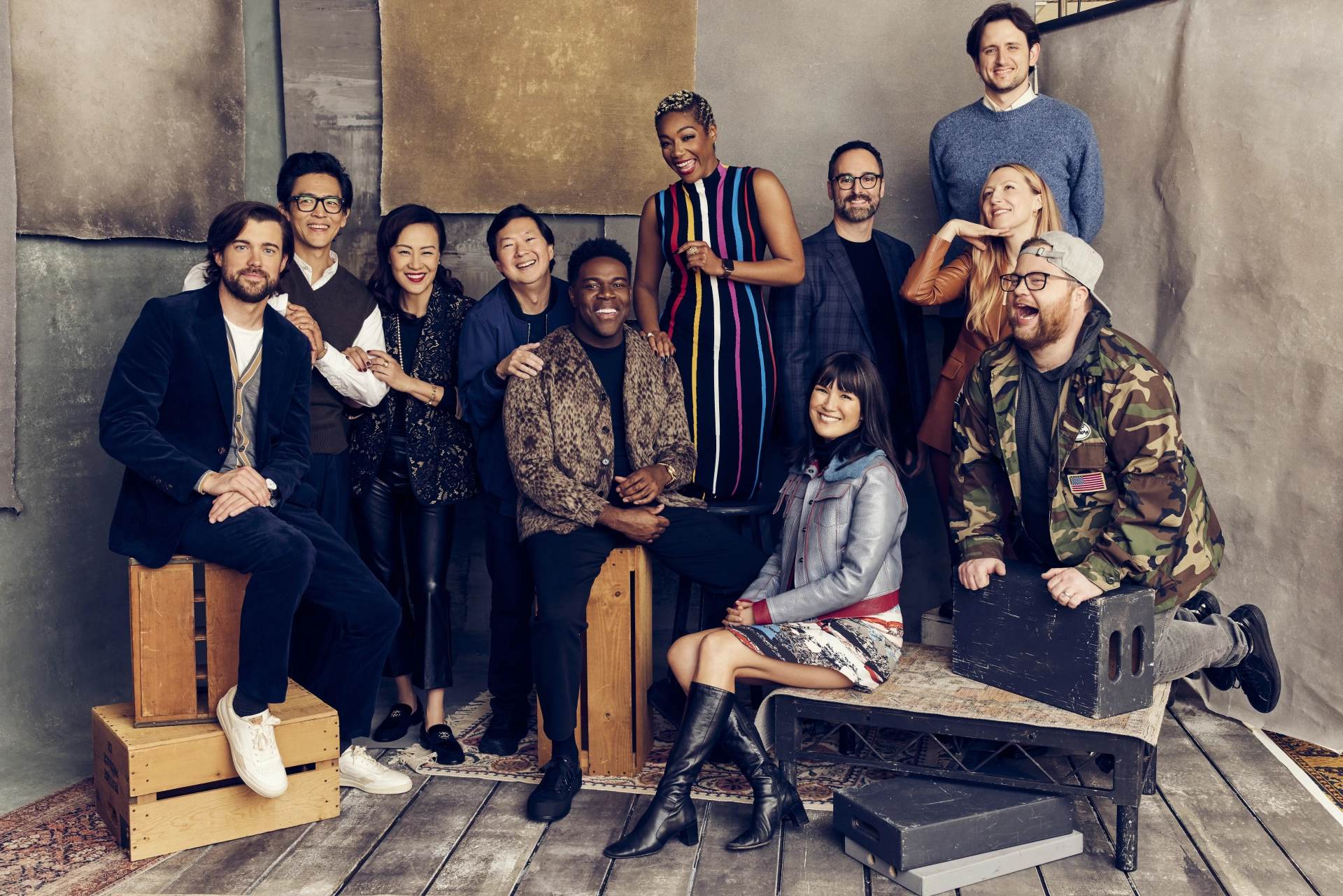 John Cho, Ken Jeong, Vivian Wu, Anthony King, Tiffany Haddish, Zach Woods, Jack Whitehall, Paul Walter Hauser, Zoë Chao, Sam Richardson, and Anna Konkle at an event for The Afterparty (2022)