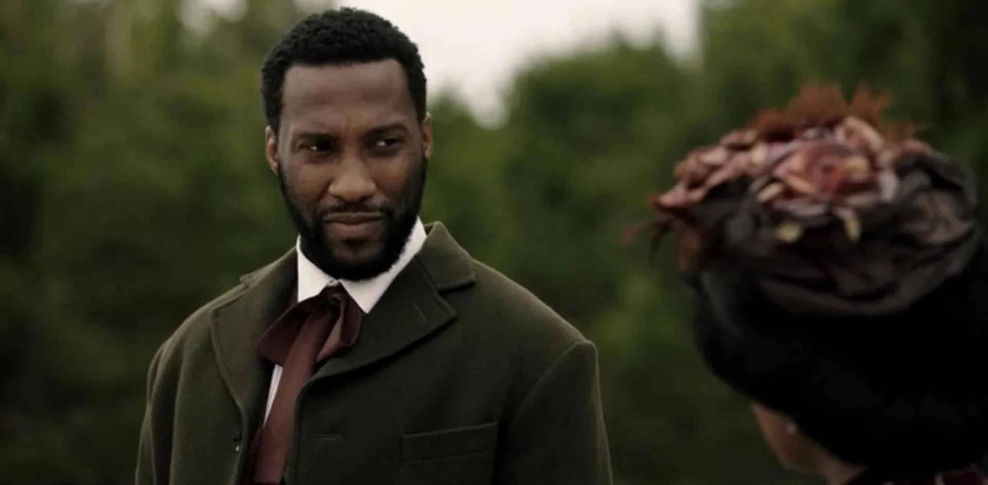 Still of Justin Hurtt-Dunkley and Joaquina Kalukango in Lawmen: Bass Reeves and Part VIII