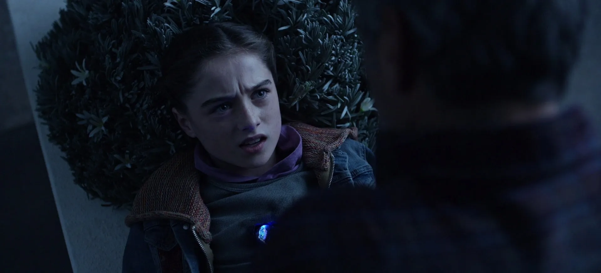 George Clooney and Raffey Cassidy in Tomorrowland (2015)