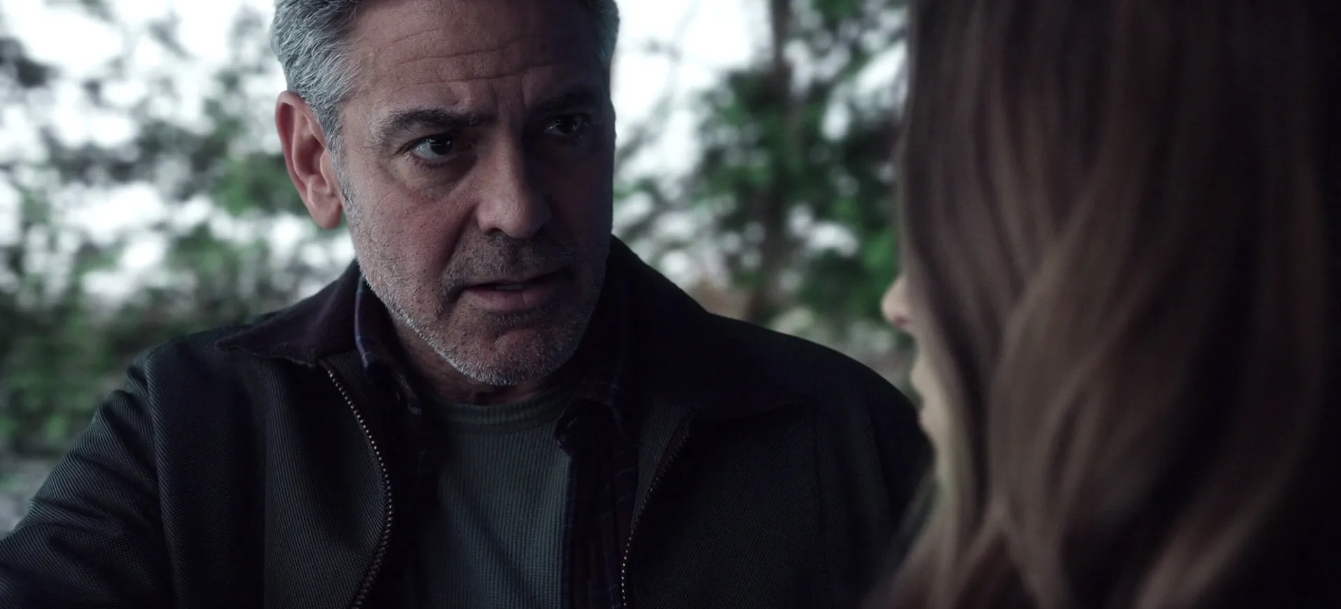 George Clooney and Britt Robertson in Tomorrowland (2015)