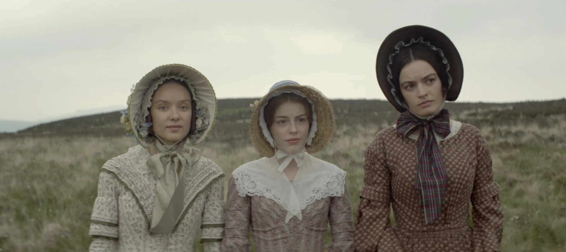 Alexandra Dowling, Amelia Gething and Emma Mackey in Emily