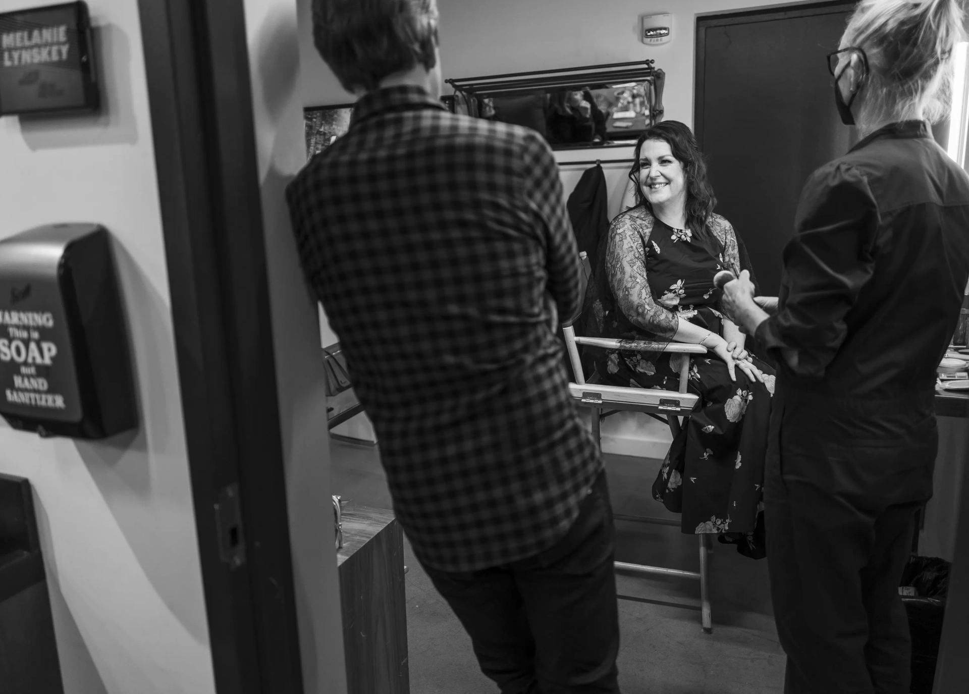 Melanie Lynskey and Seth Meyers at an event for Late Night (2019)