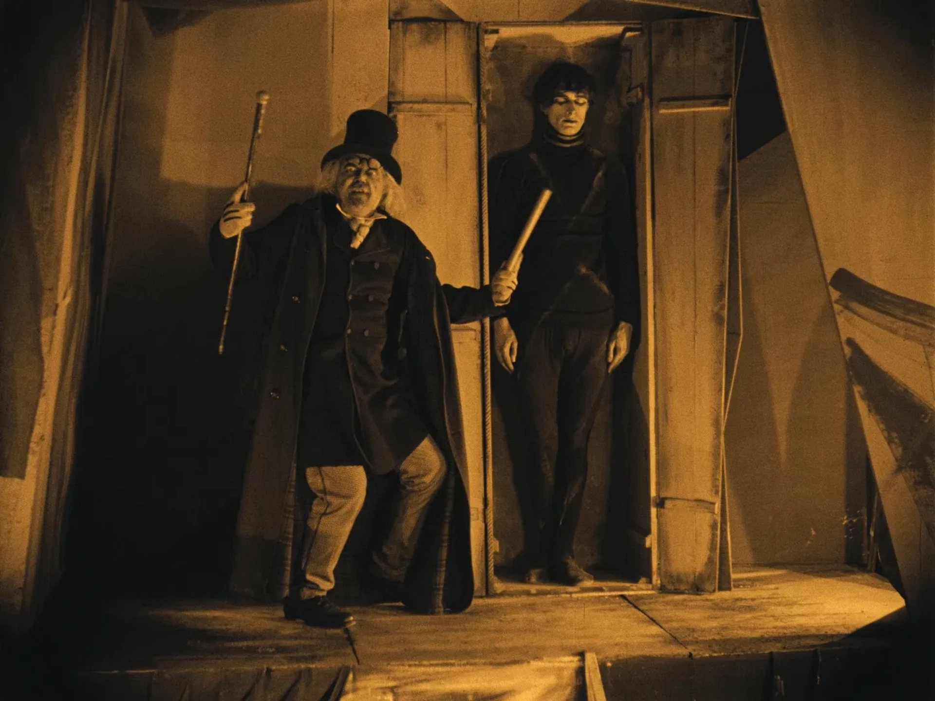 Werner Krauss and Conrad Veidt in The Cabinet of Dr. Caligari (1920)