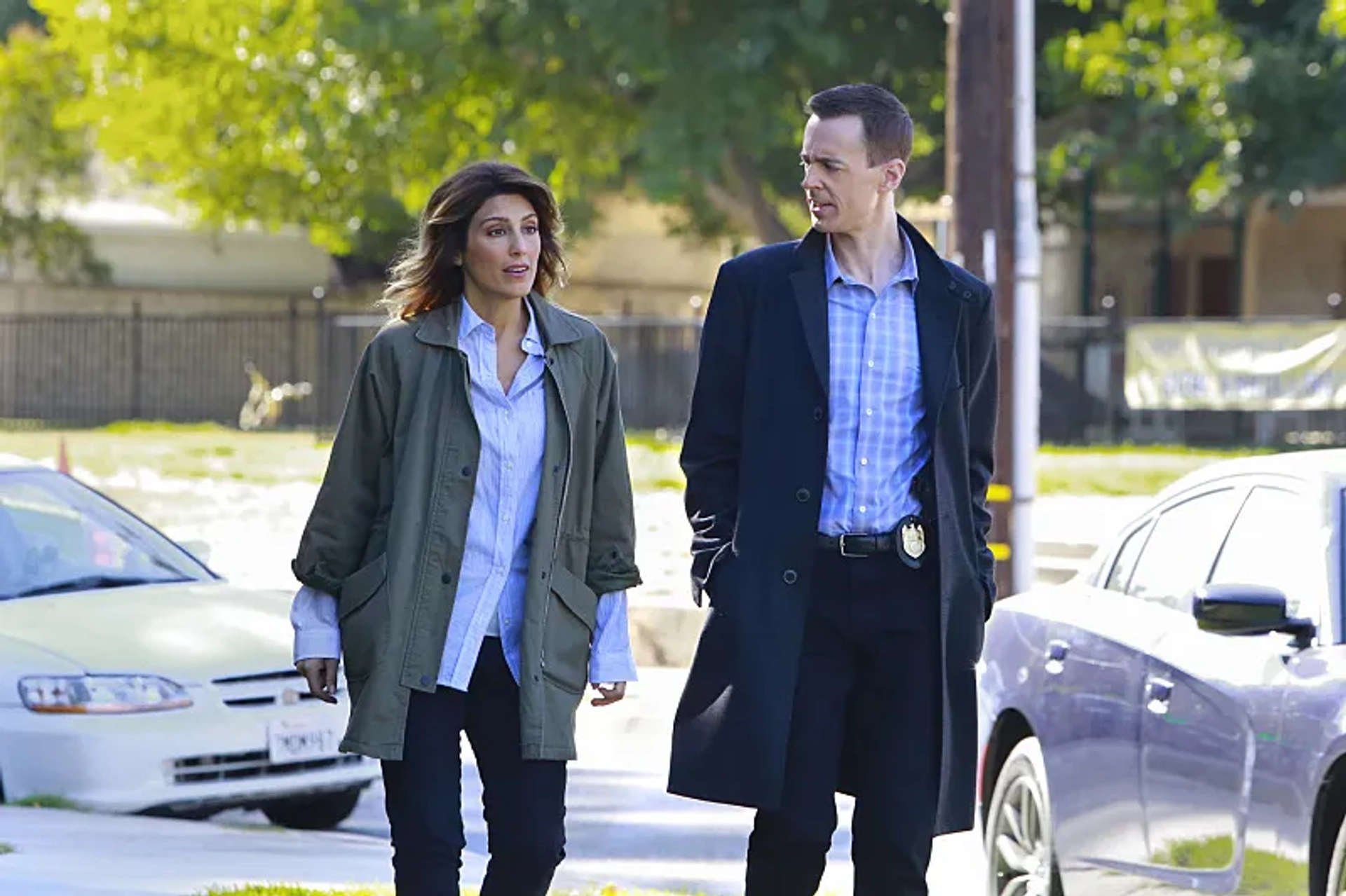 Jennifer Esposito and Sean Murray in NCIS (2003)