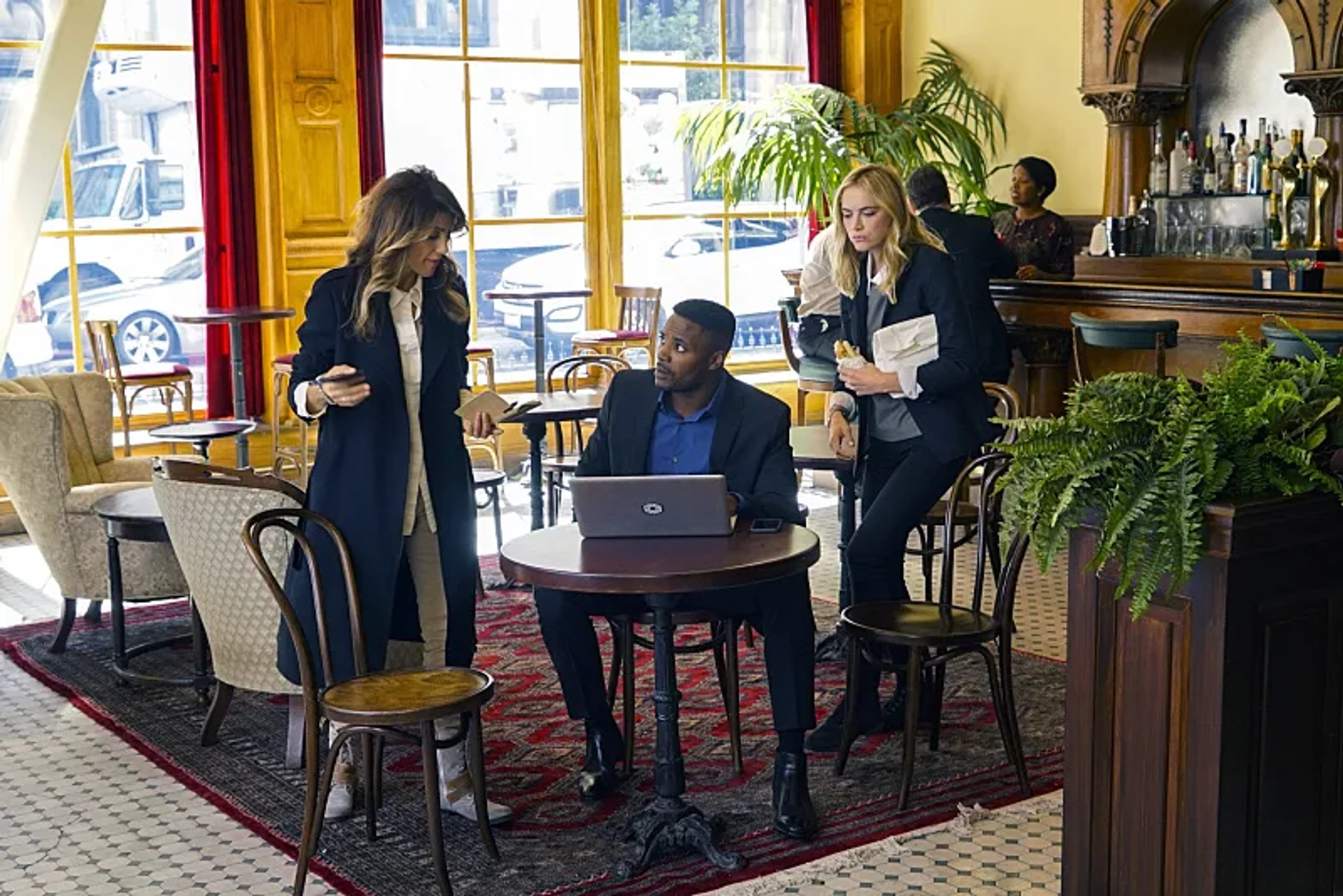 Jennifer Esposito, Duane Henry, and Emily Wickersham in NCIS (2003)