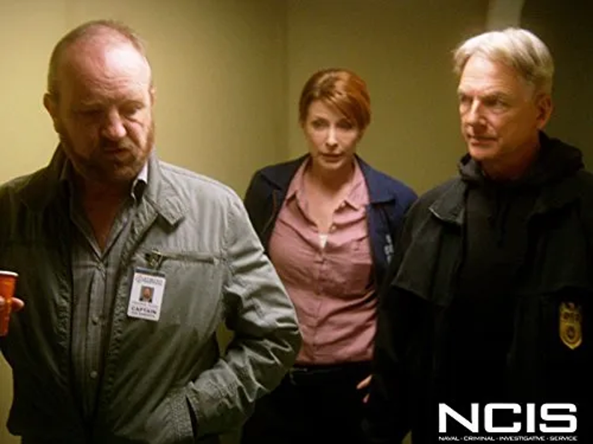 Mark Harmon, Jim Beaver, and Diane Neal in NCIS (2003)