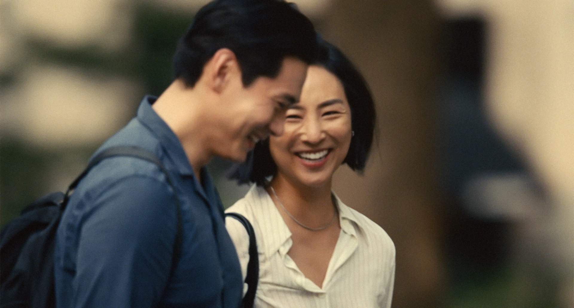 Teo Yoo and Greta Lee in Past Lives (2023)