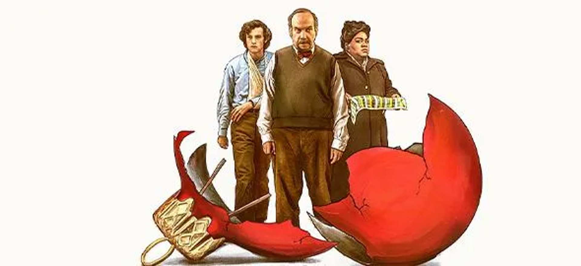 Paul Giamatti, Dominic Sessa, and Da'Vine Joy Randolph in The Holdovers (2023)