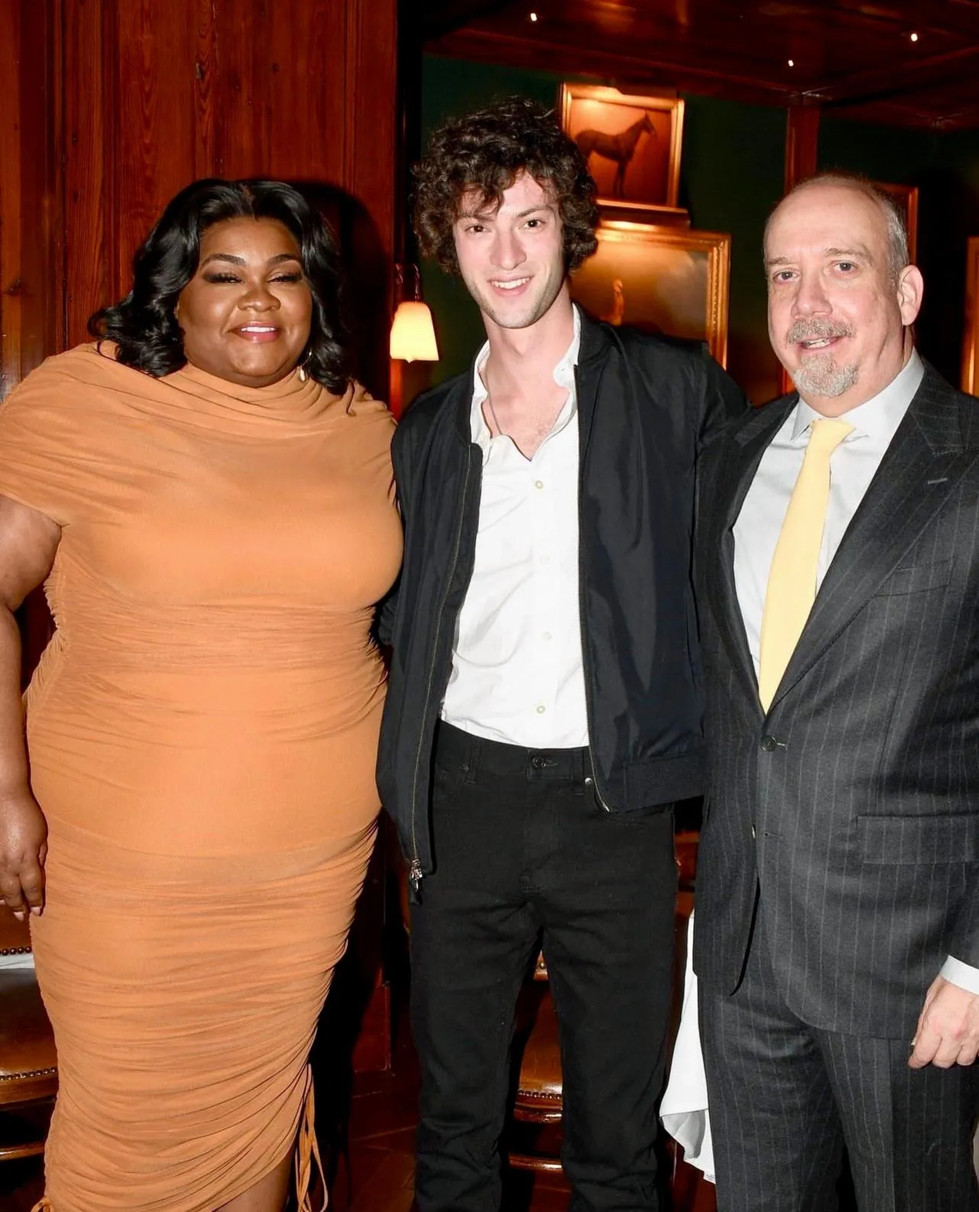 Paul Giamatti, Dominic Sessa, and Da'Vine Joy Randolph at an event for The Holdovers (2023)