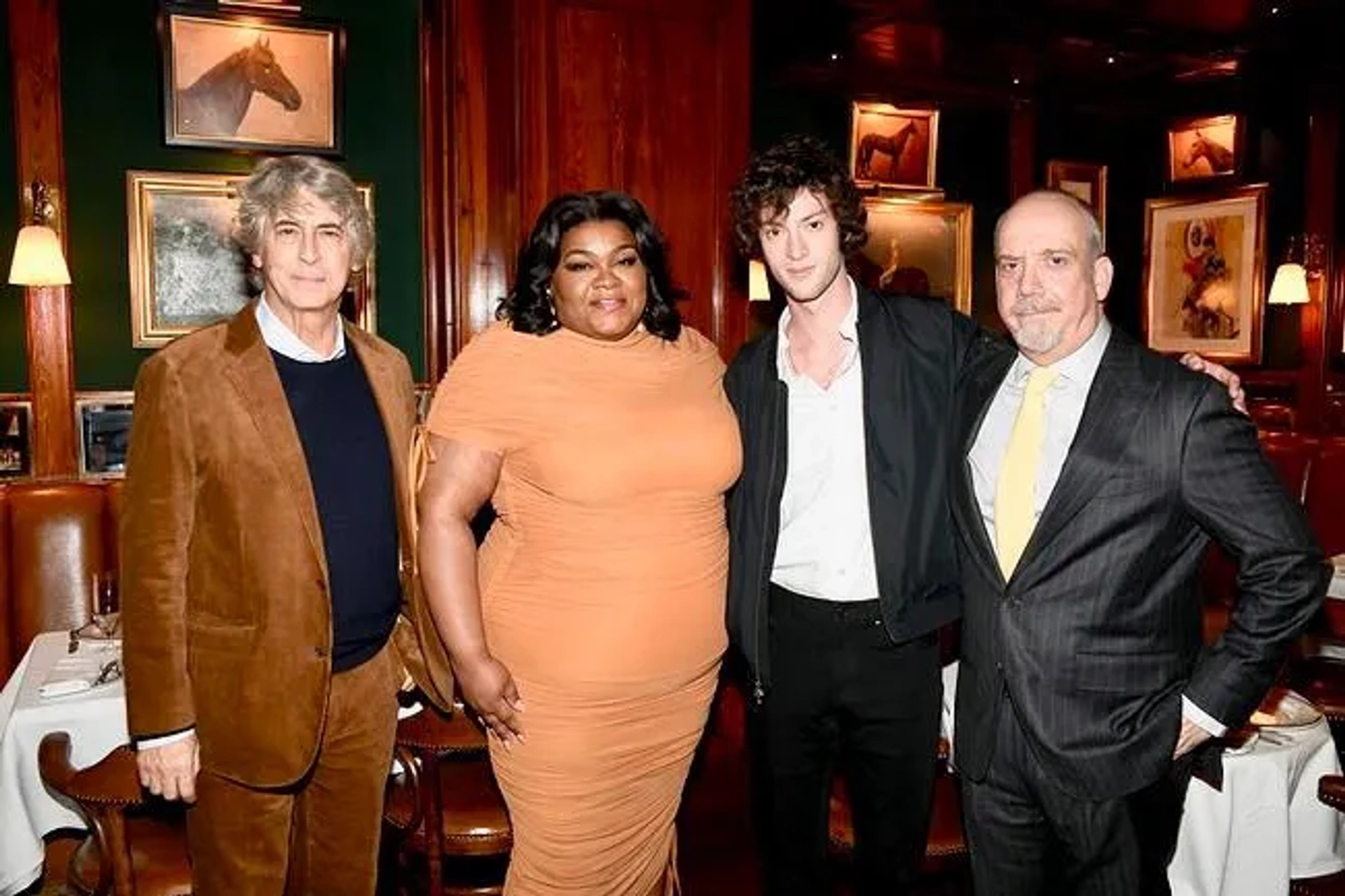 Paul Giamatti, Alexander Payne, Dominic Sessa, and Da'Vine Joy Randolph at an event for The Holdovers (2023)