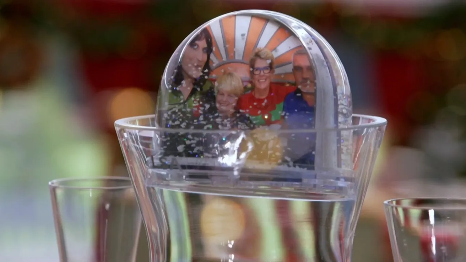 Noel Fielding, Sandi Toksvig, and Prue Leith in The Great British Baking Show (2010)