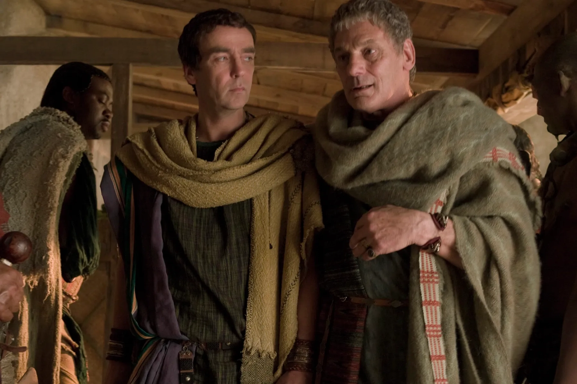 John Hannah and Jeffrey Thomas in Spartacus: Gods of the Arena (2011)