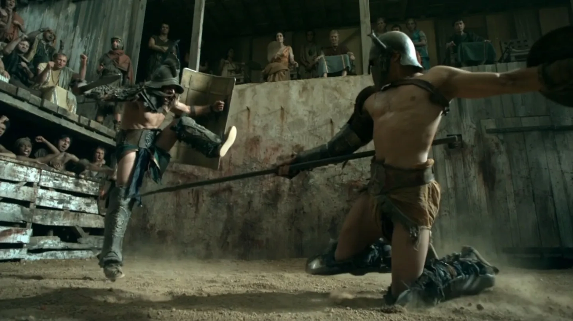 Manu Bennett and Josef Brown in Spartacus: Gods of the Arena (2011)