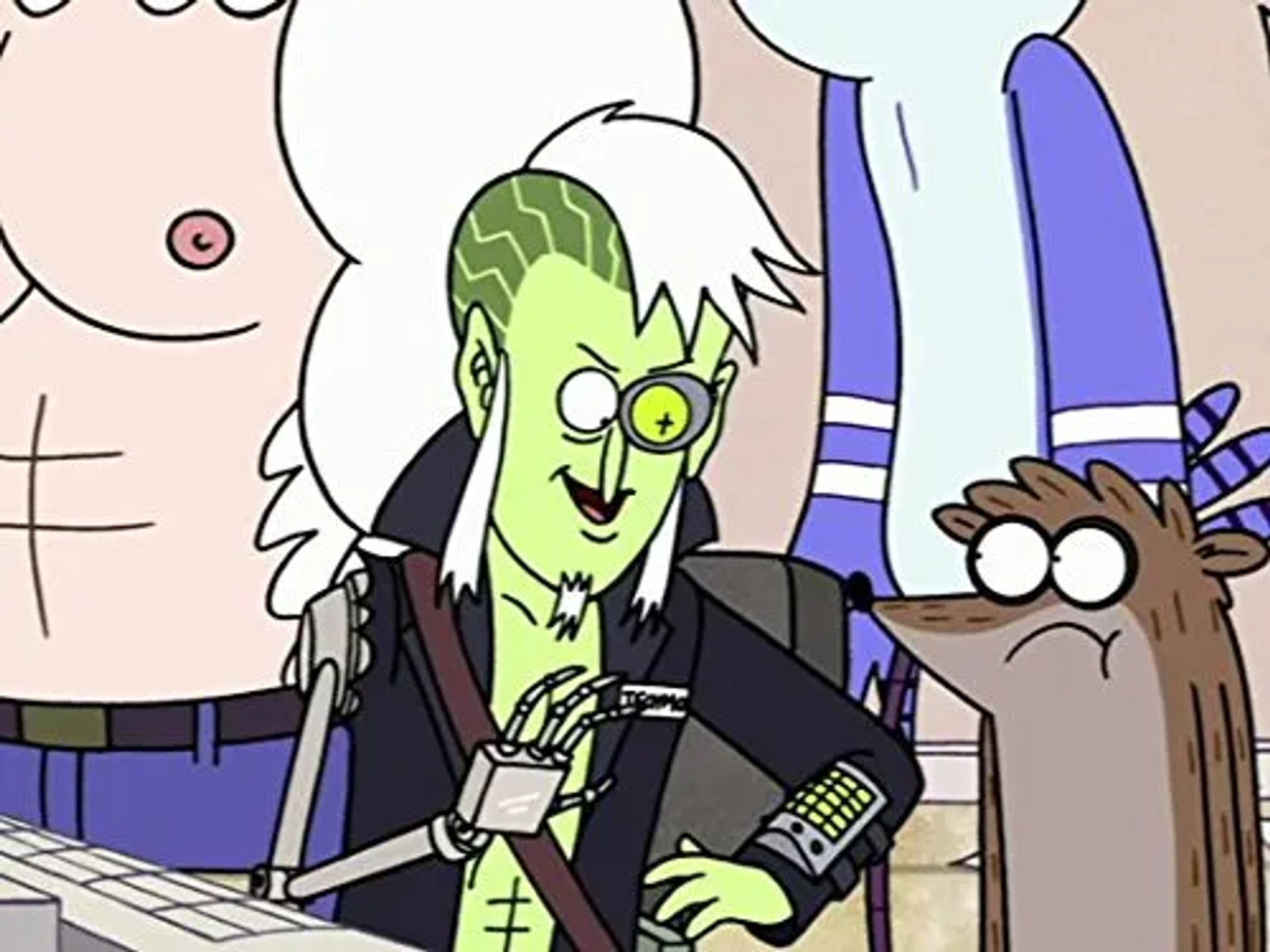 Mark Hamill, Steve Blum, William Salyers, and J.G. Quintel in Regular Show (2010)