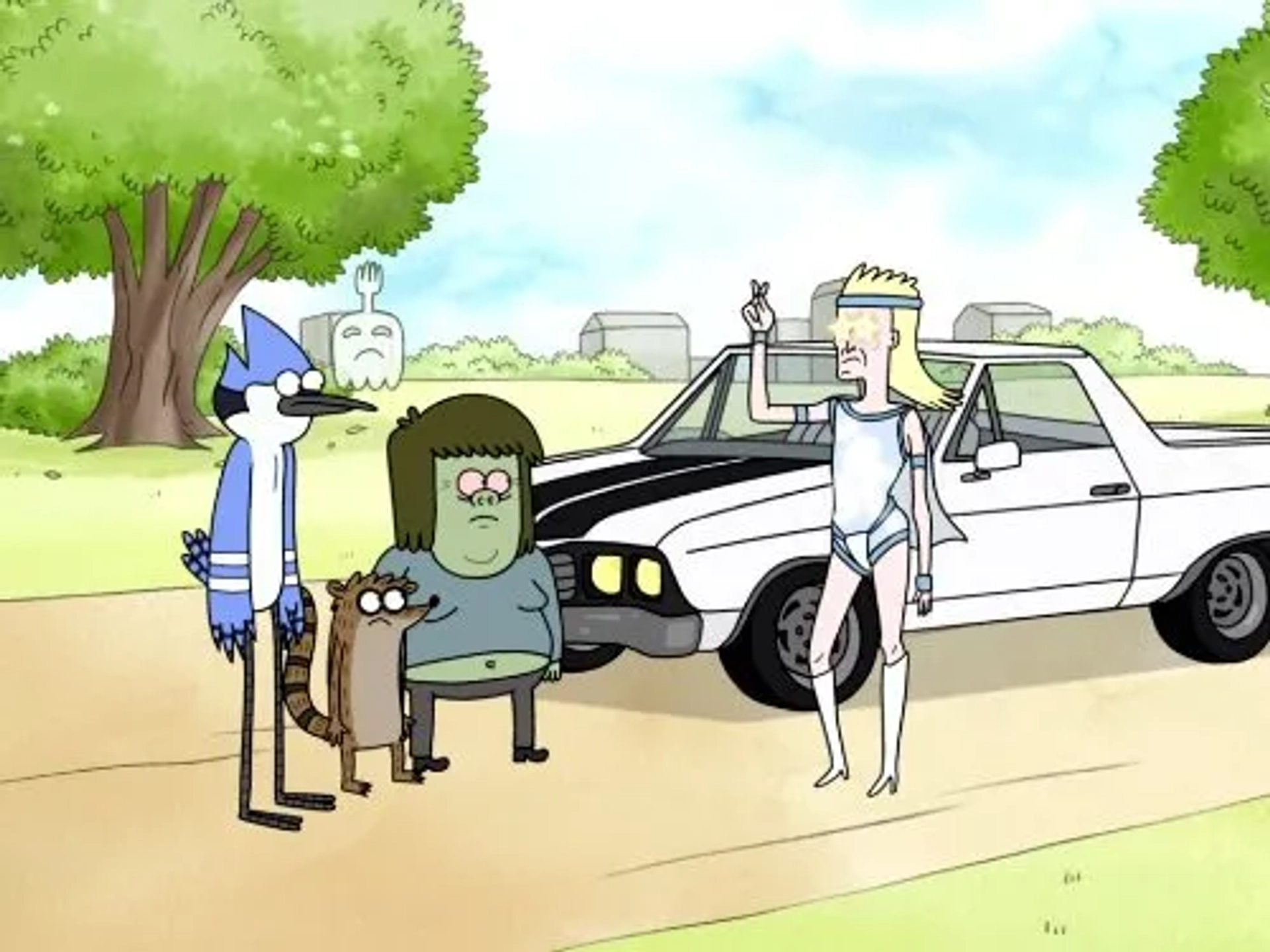 Robin Atkin Downes, William Salyers, Sam Marin, and J.G. Quintel in Regular Show (2010)