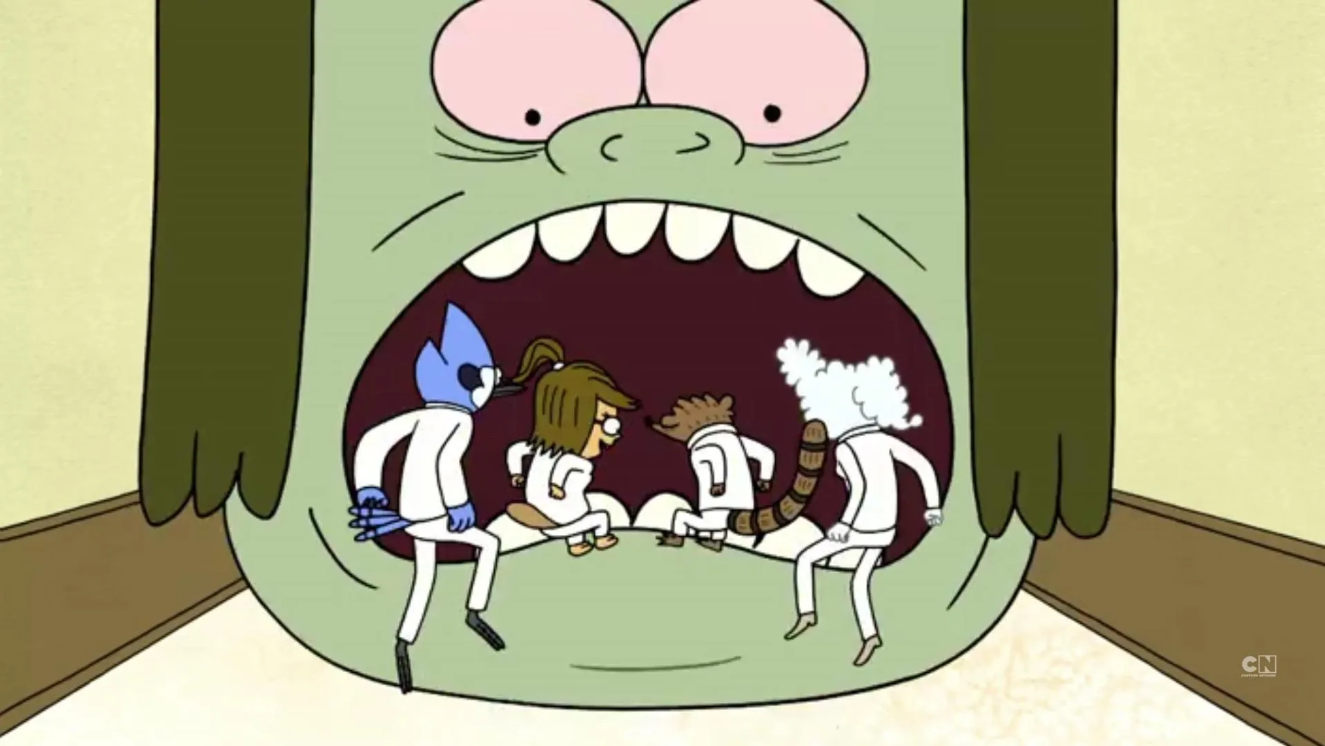 Linda Cardellini, William Salyers, Janie Haddad Tompkins, Sam Marin, and J.G. Quintel in Regular Show (2010)