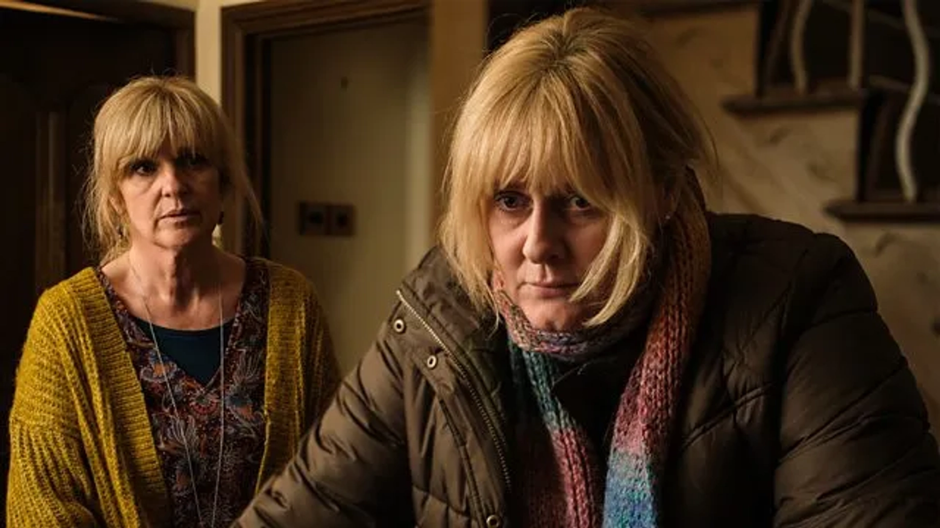 Siobhan Finneran and Sarah Lancashire in Happy Valley (2014)