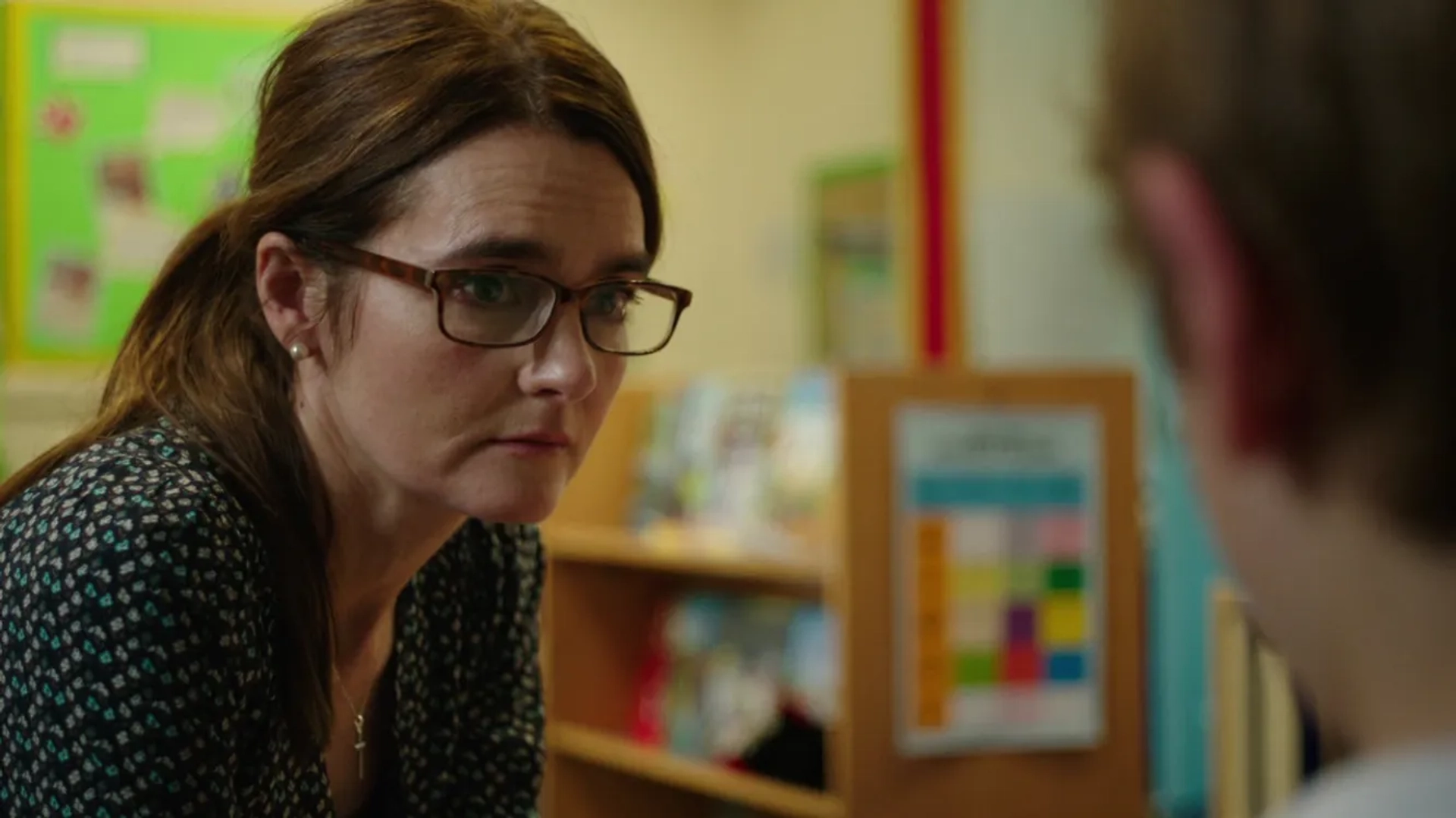 Shirley Henderson and Rhys Connah in Happy Valley (2014)