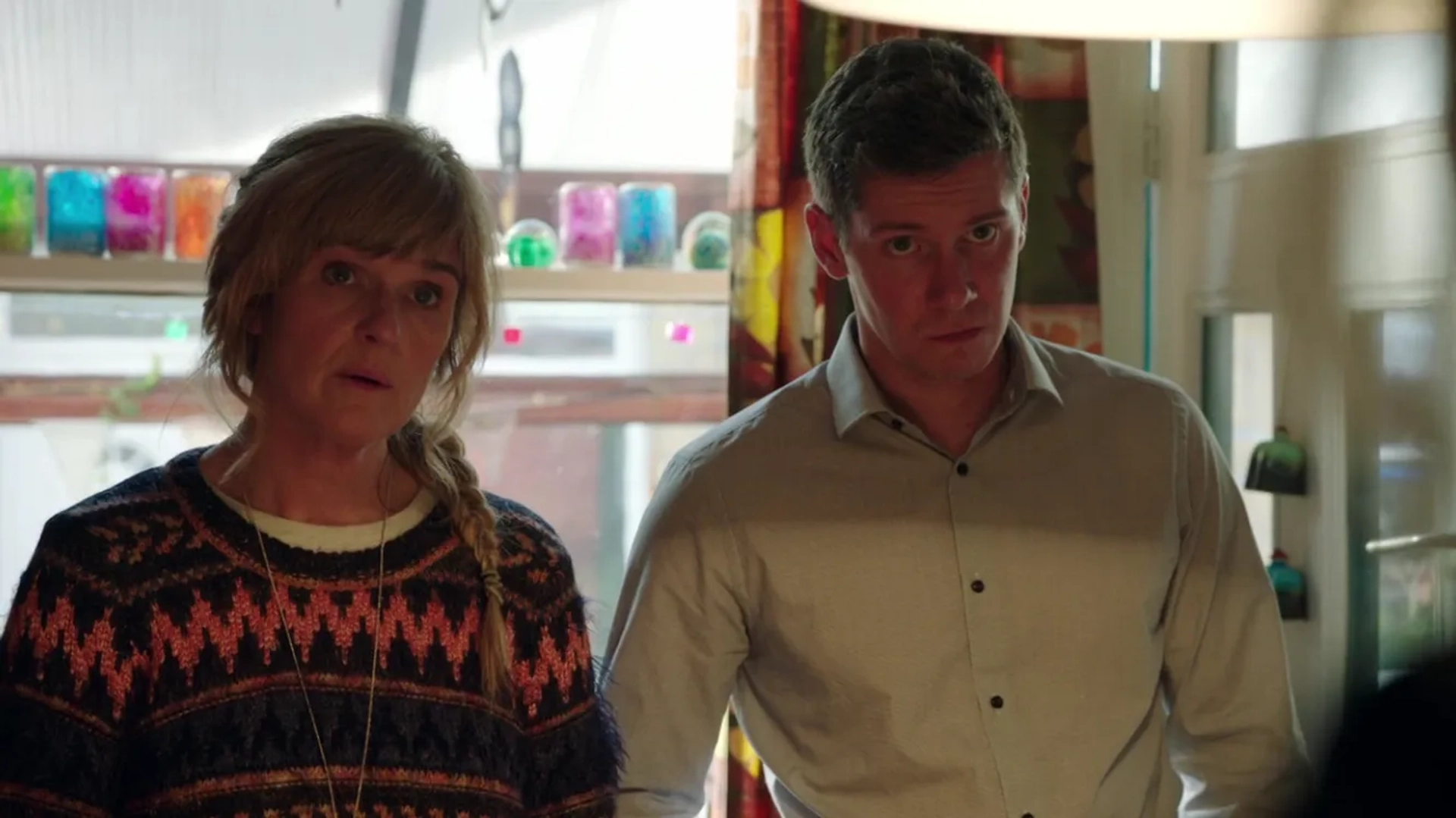 Karl Davies and Siobhan Finneran in Happy Valley (2014)