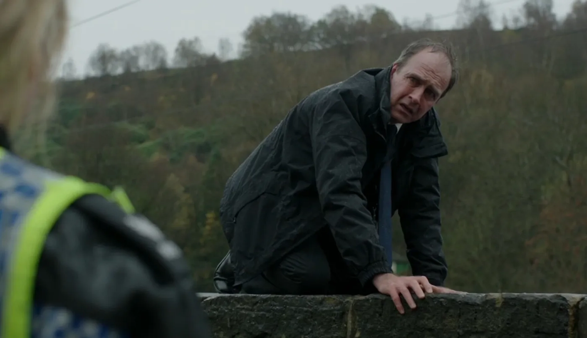 Kevin Doyle and Sarah Lancashire in Happy Valley (2014)