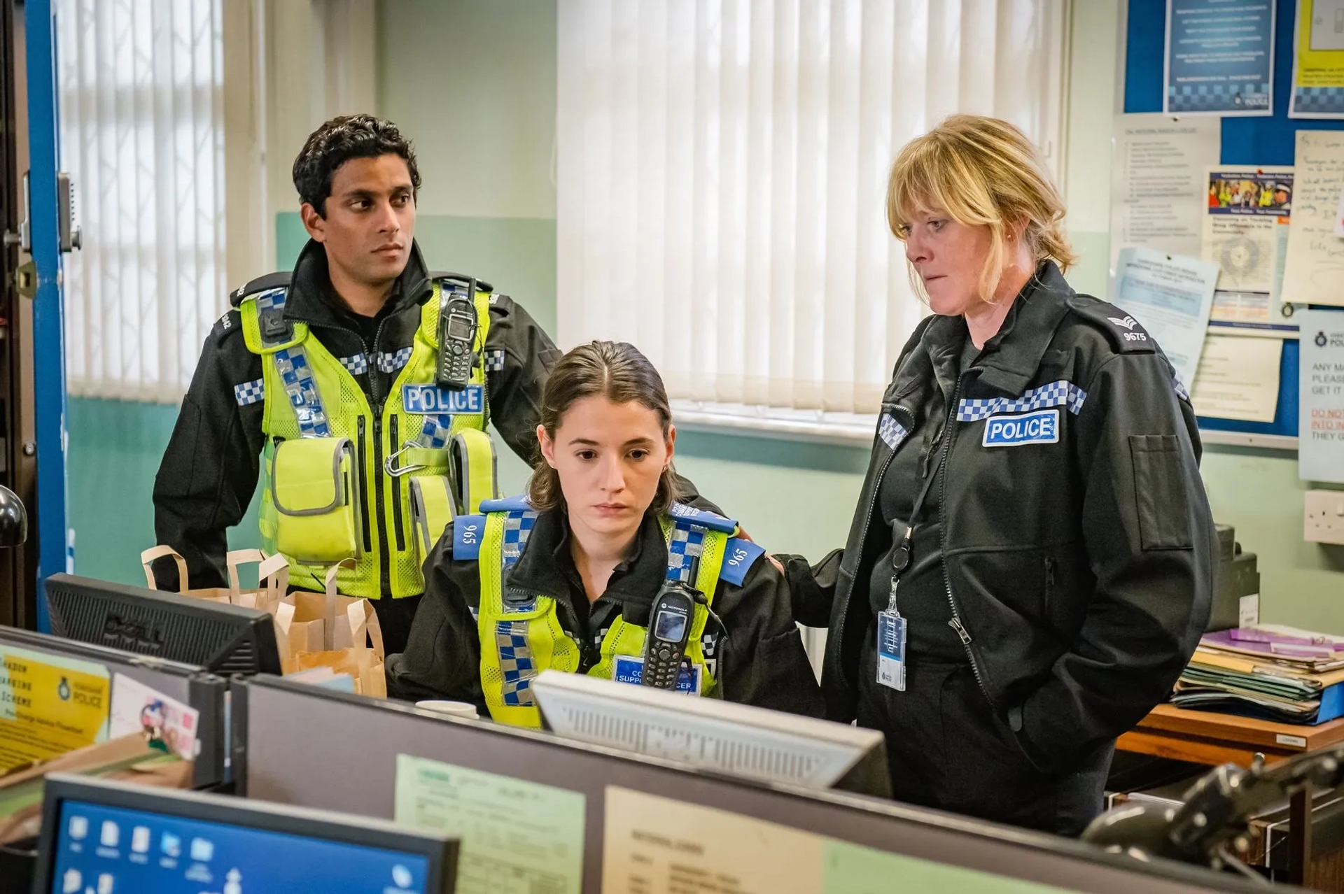 Sarah Lancashire, Shane Zaza, and Charlie Murphy in Happy Valley (2014)