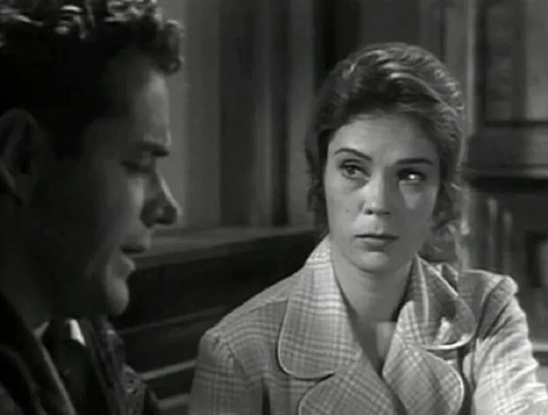 Antoinette Bower and Scott McKay in Alfred Hitchcock Presents (1955)