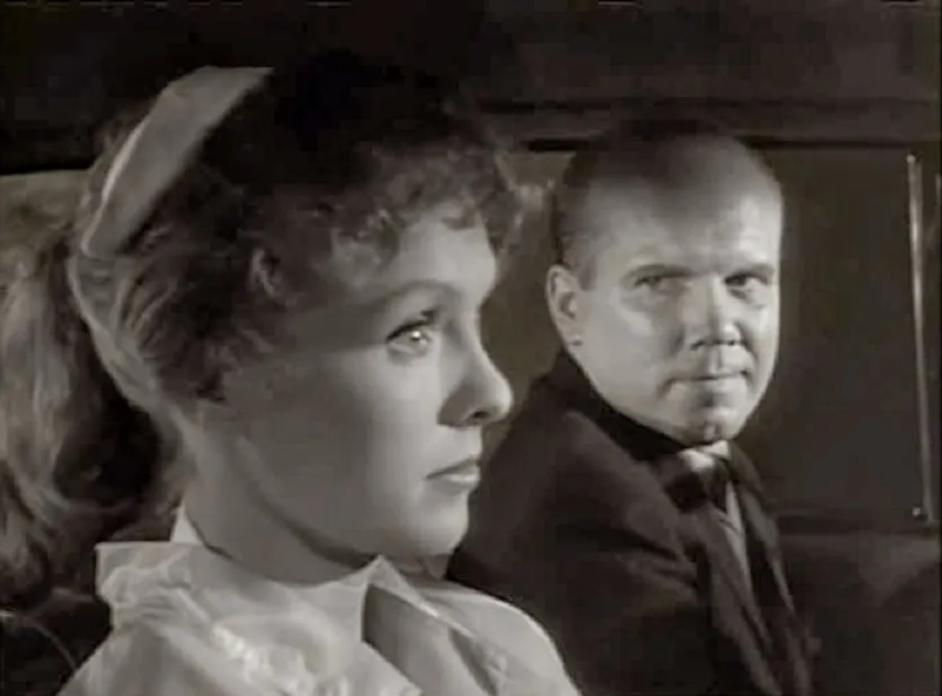 Joan Dupuis and John Fiedler in Alfred Hitchcock Presents (1955)