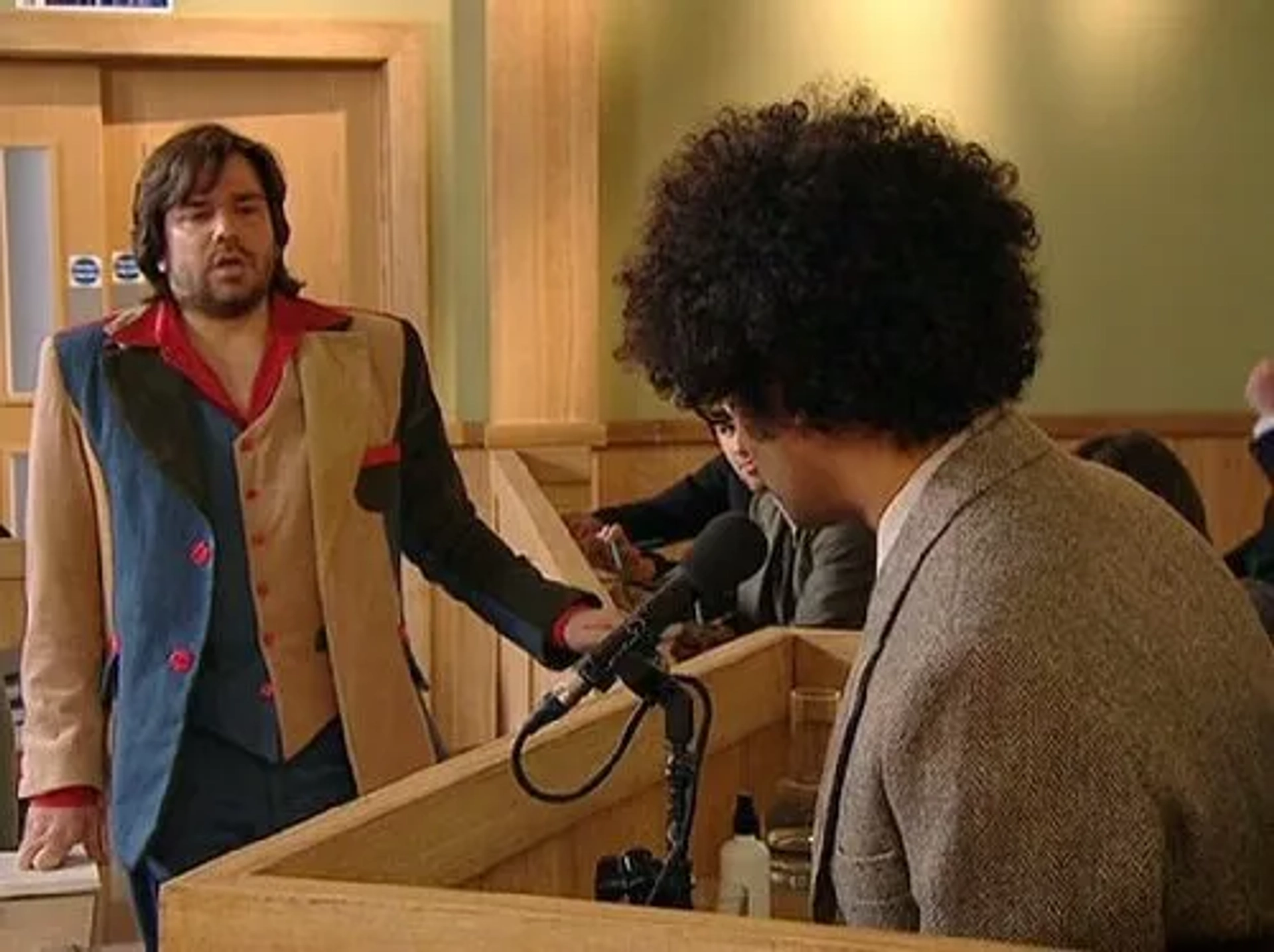 Matt Berry and Richard Ayoade in The IT Crowd (2006)