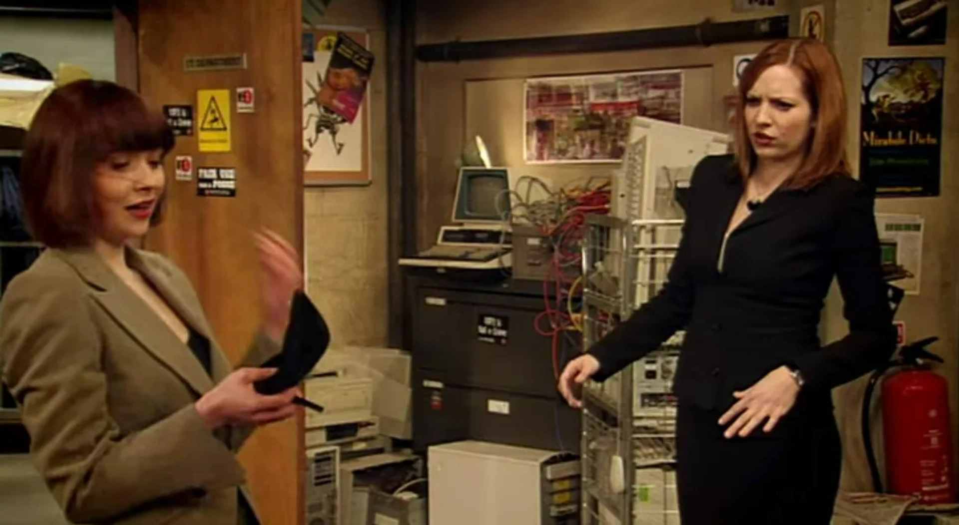 Laura Pyper and Katherine Parkinson in The IT Crowd (2006)