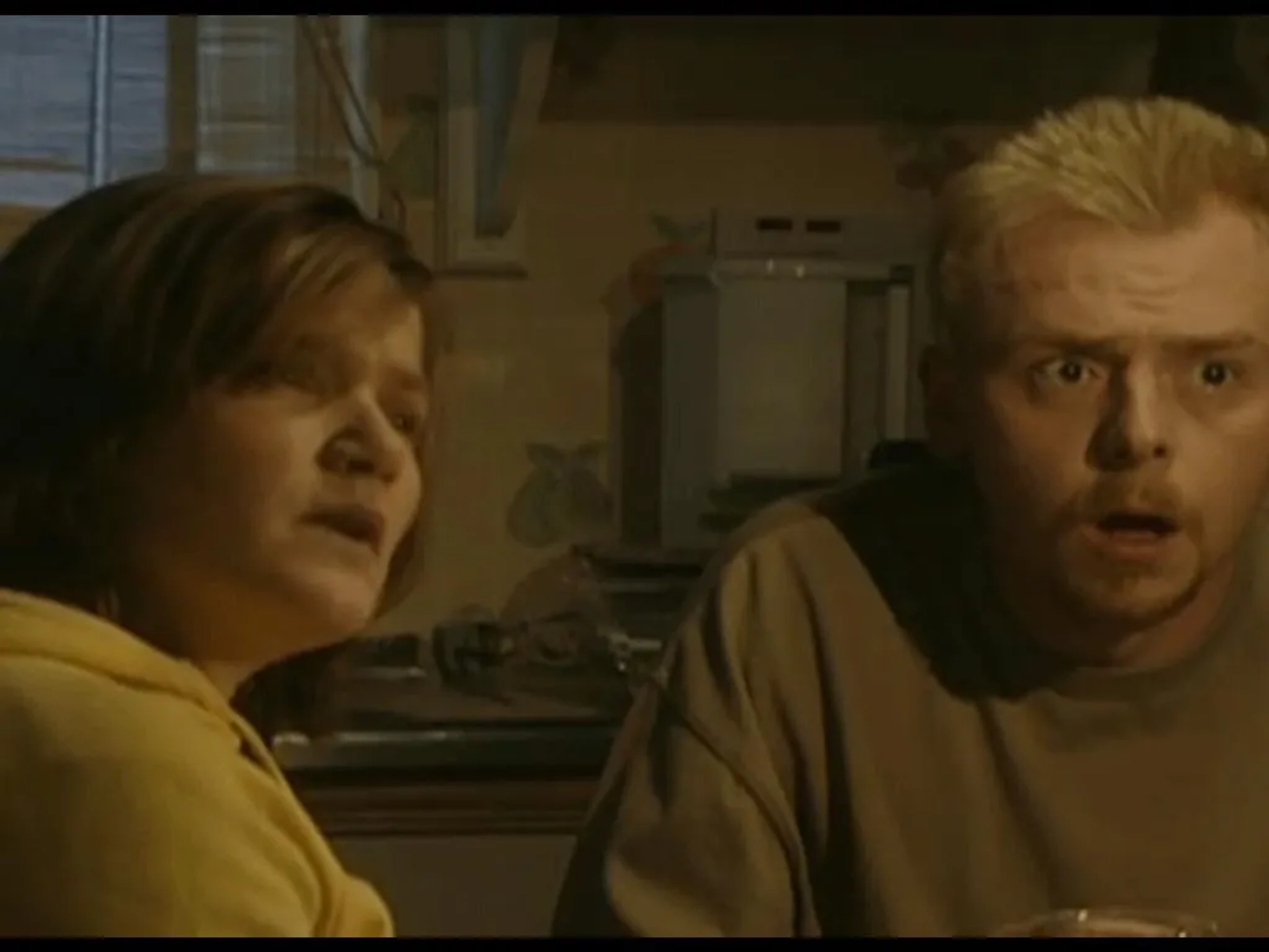 Simon Pegg and Jessica Hynes in Spaced (1999)