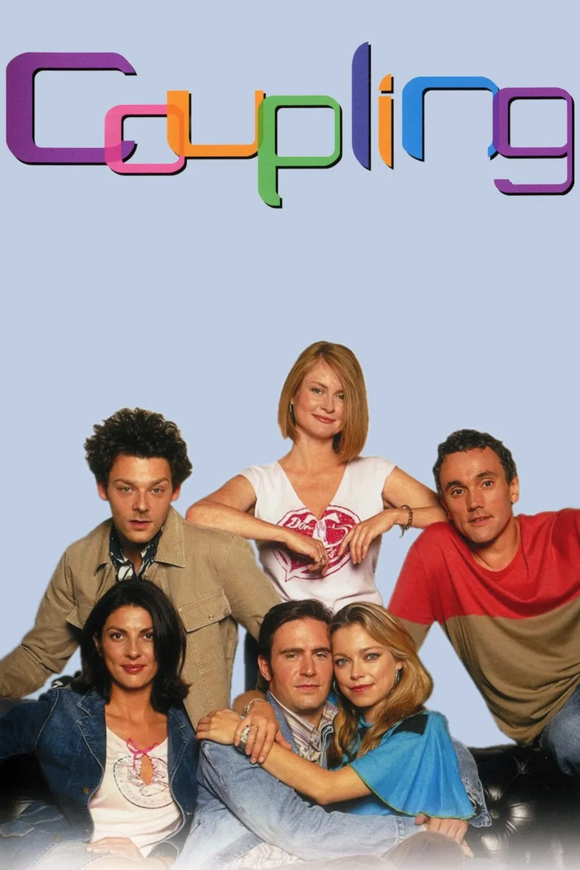 Sarah Alexander, Gina Bellman, Richard Coyle, Jack Davenport, Kate Isitt, and Ben Miles in Coupling (2000)