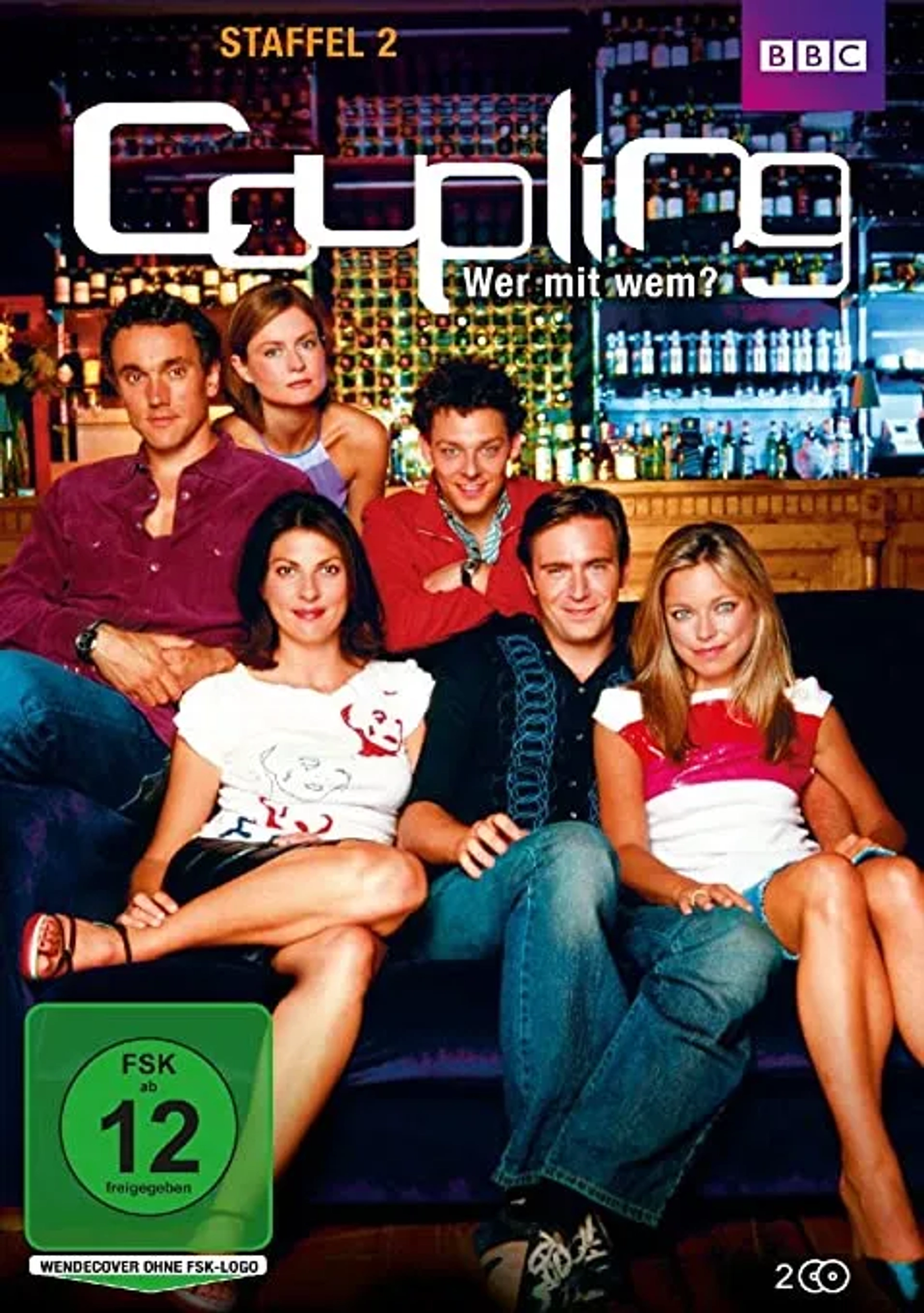 Sarah Alexander, Gina Bellman, Richard Coyle, Jack Davenport, Kate Isitt, and Ben Miles in Coupling (2000)