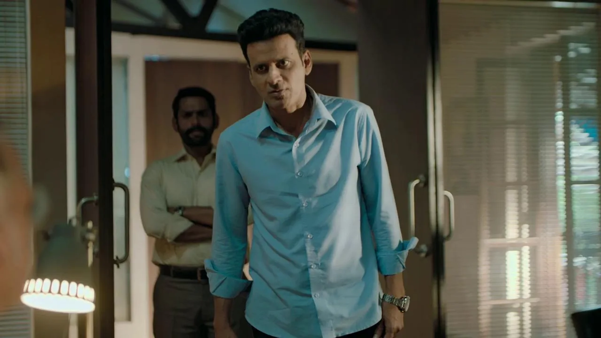 Manoj Bajpayee and Sharib Hashmi in The Family Man (2019)