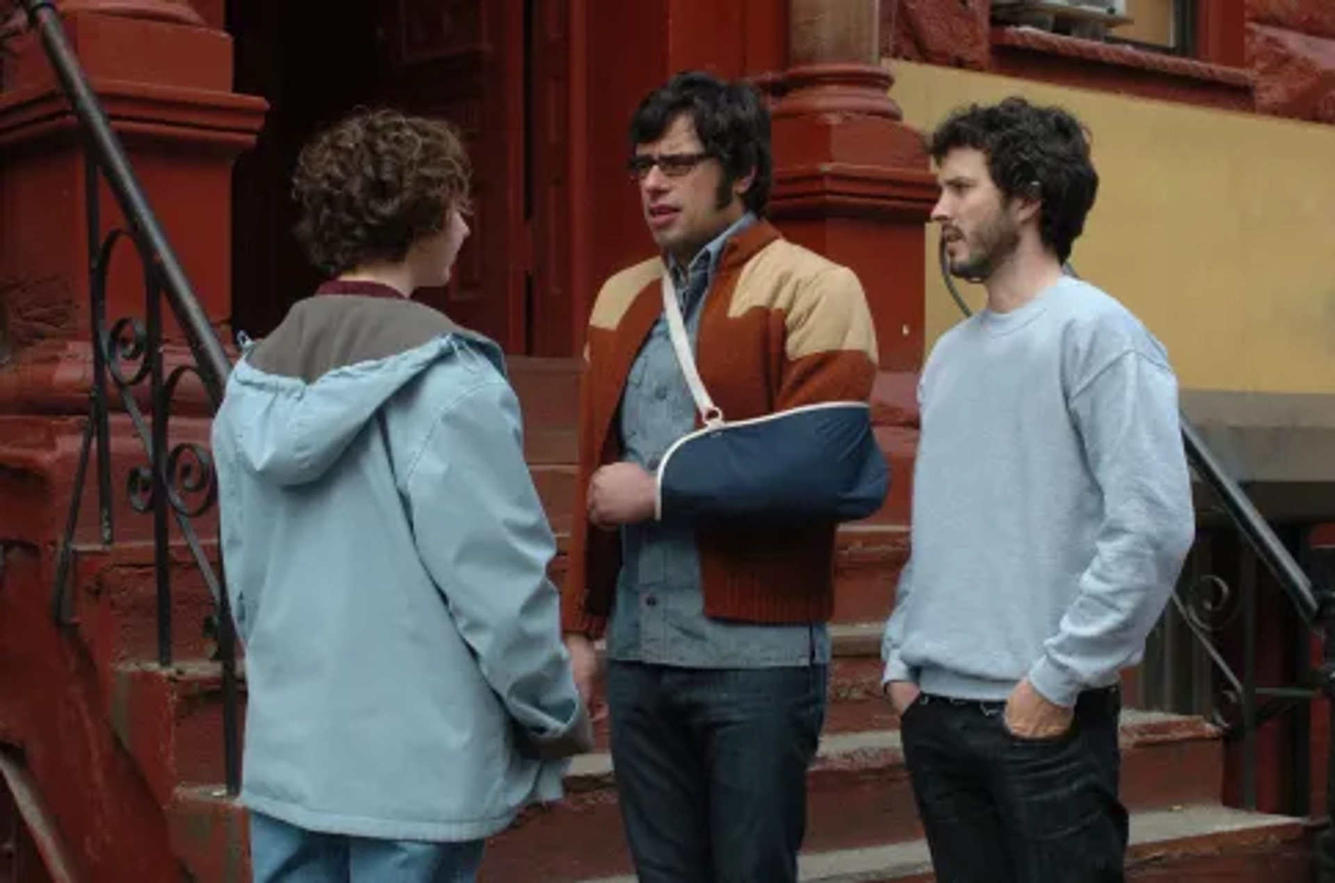 Kristen Schaal, Bret McKenzie, Jemaine Clement, and Flight of the Conchords in Flight of the Conchords (2007)