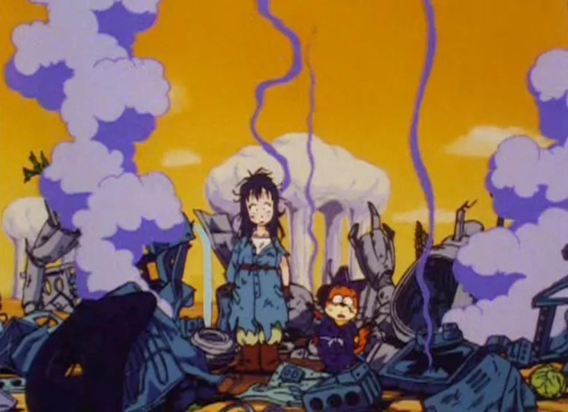 Tesshô Genda and Eiko Yamada in Dragon Ball (1986)