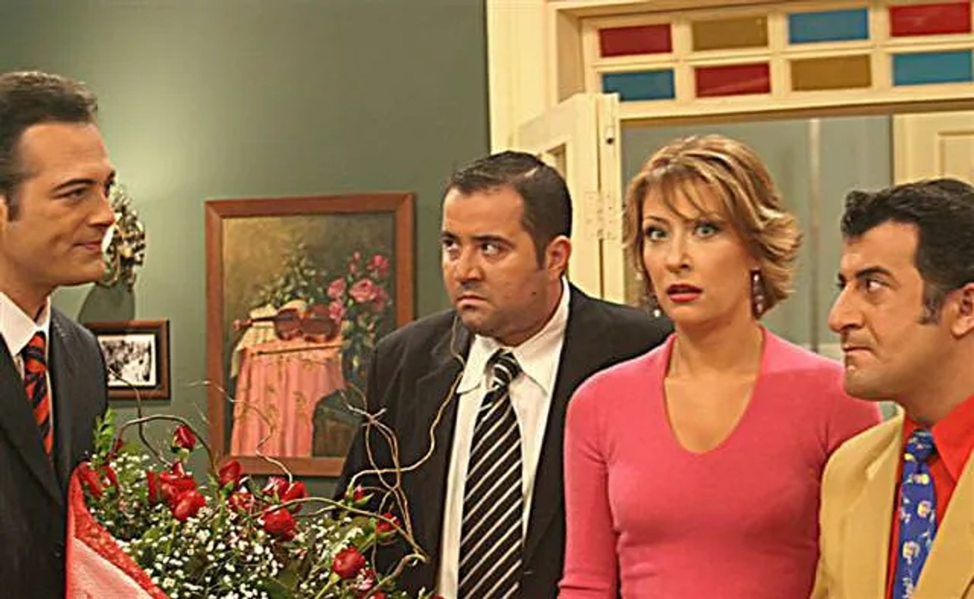 Veysel Diker, Ata Demirer, Gülse Birsel, and Levent Üzümcü in Avrupa Yakasi (2004)