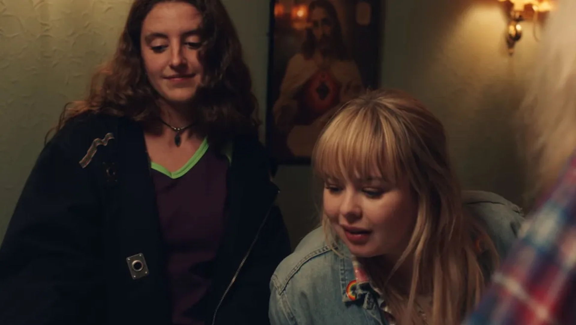 Nicola Coughlan and Louisa Harland in Derry Girls (2018)