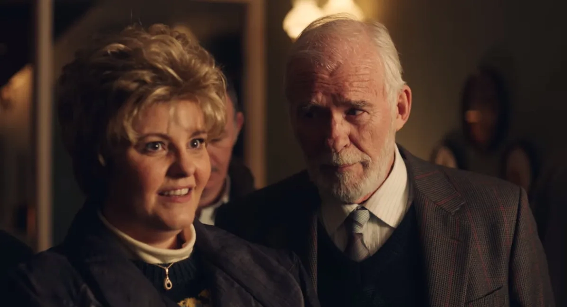 Ian McElhinney, Tara Lynne O'Neill, and Tommy Tiernan in Derry Girls (2018)