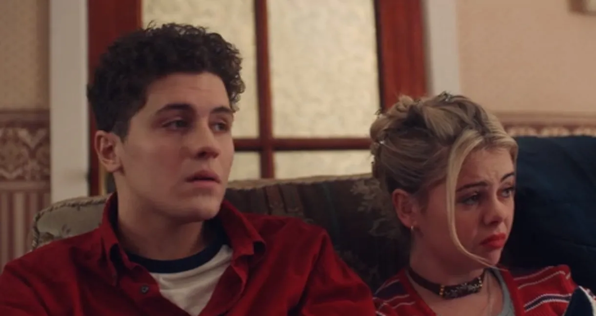 Dylan Llewellyn and Saoirse-Monica Jackson in Derry Girls (2018)