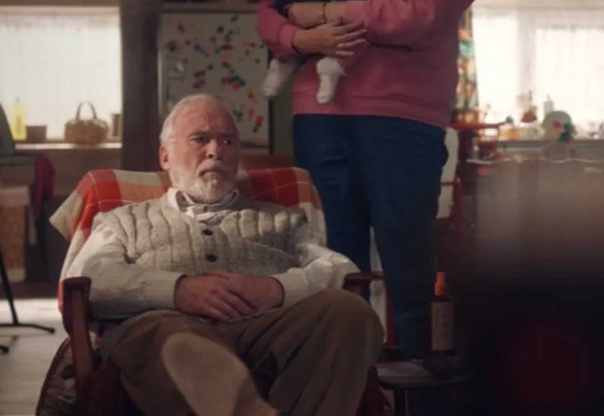 Ian McElhinney and Tara Lynne O'Neill in Derry Girls (2018)