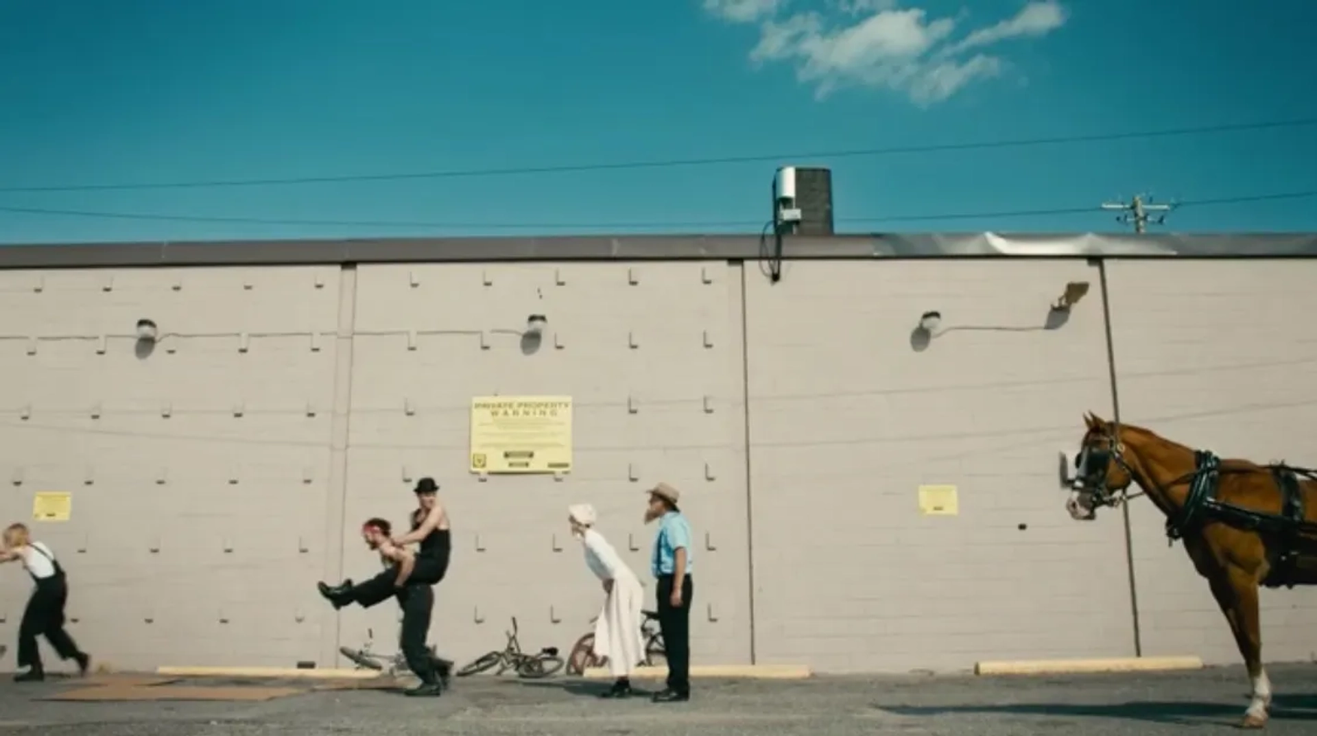 Jonathan Torrens, Sarah Wayne Callies, Tyler Johnston, and Evan Stern in Letterkenny (2016)