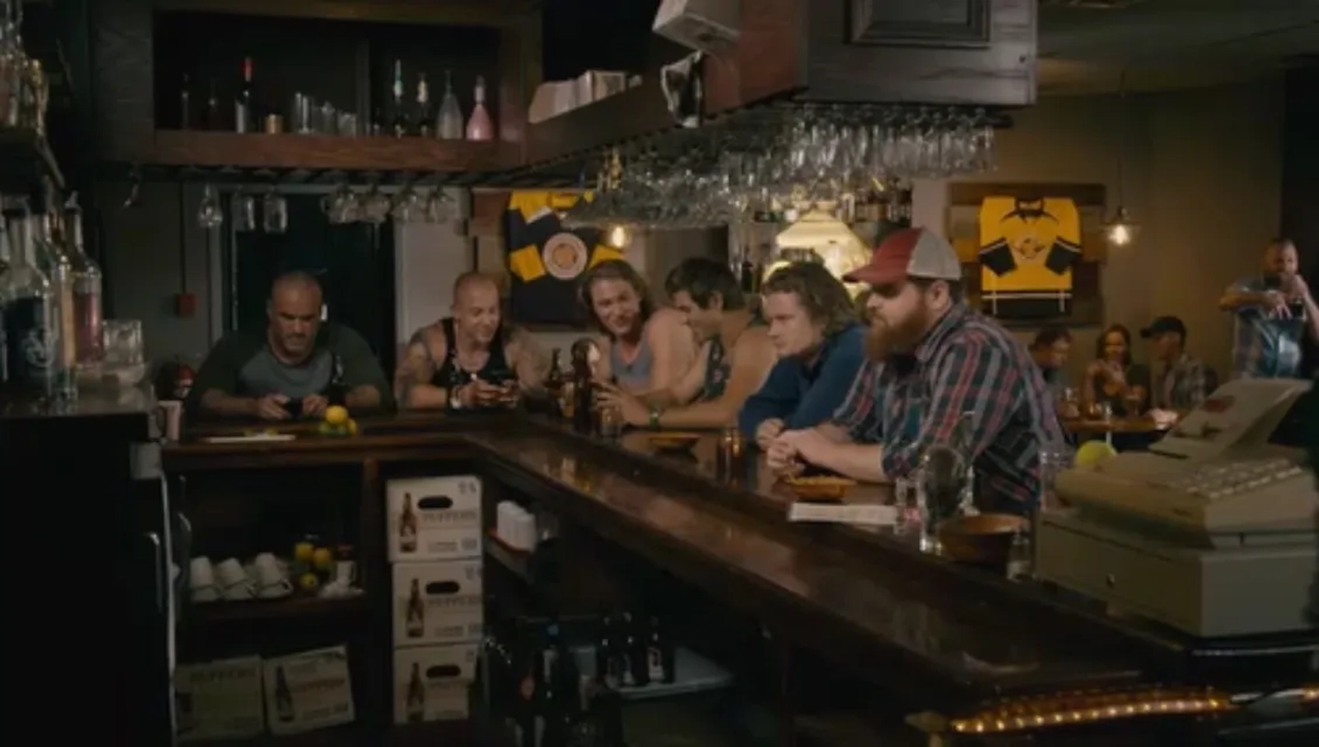 K. Trevor Wilson, Nathan Dales, Andrew Herr, Dylan Playfair, Joel Gagne, and Jay Bertin in Letterkenny (2016)