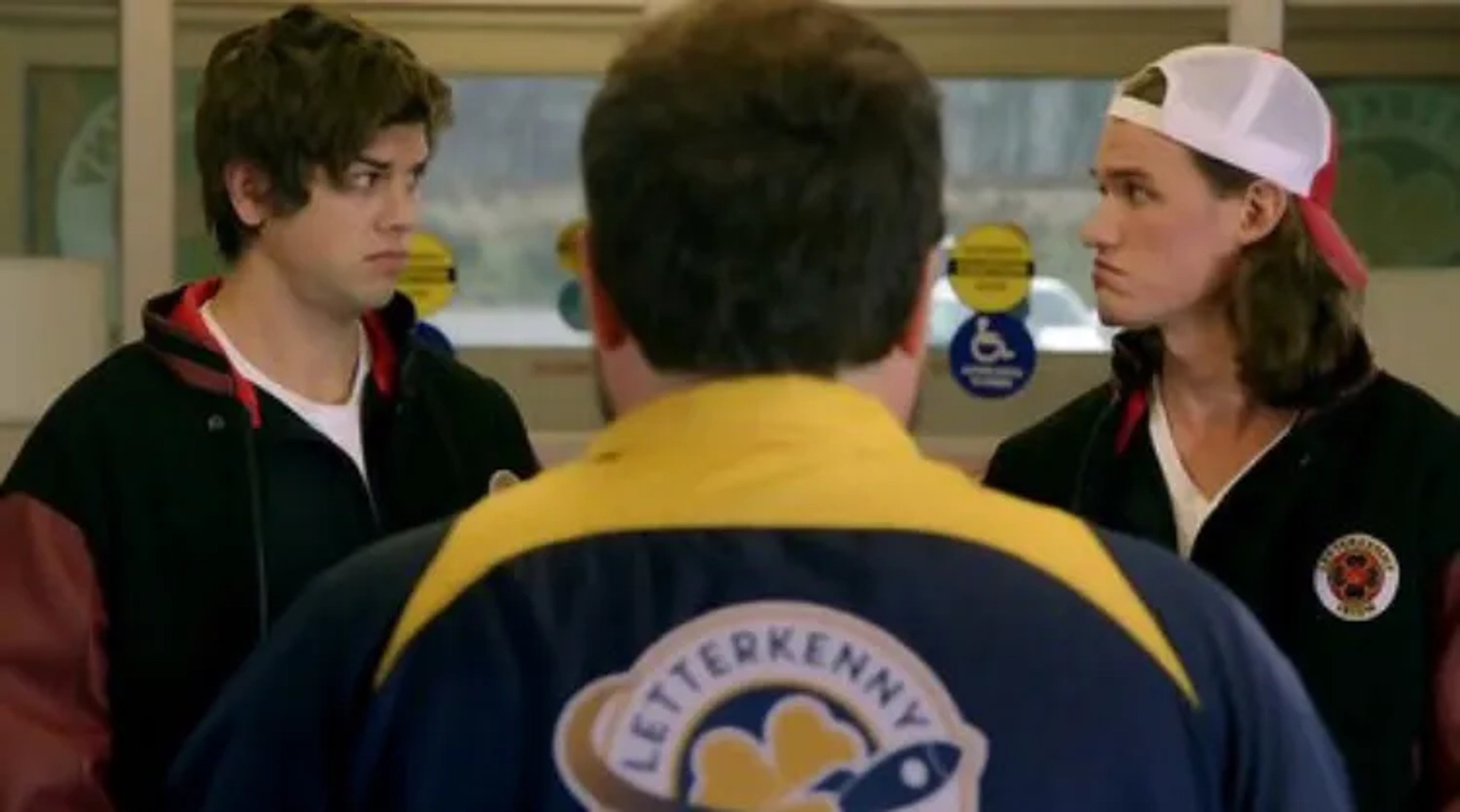 Mark Forward, Andrew Herr, and Dylan Playfair in Letterkenny (2016)