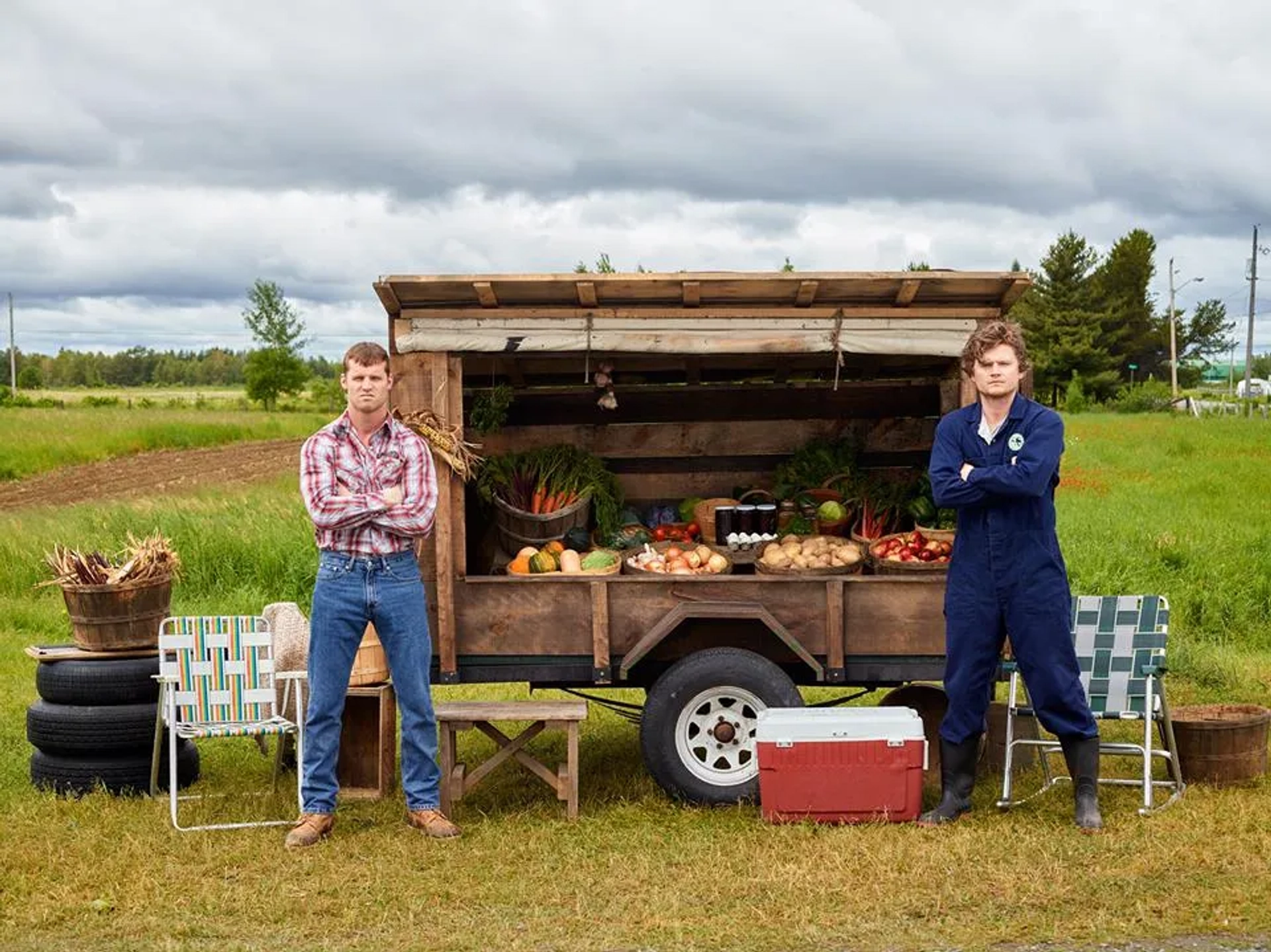 Jared Keeso and Nathan Dales in Letterkenny (2016)