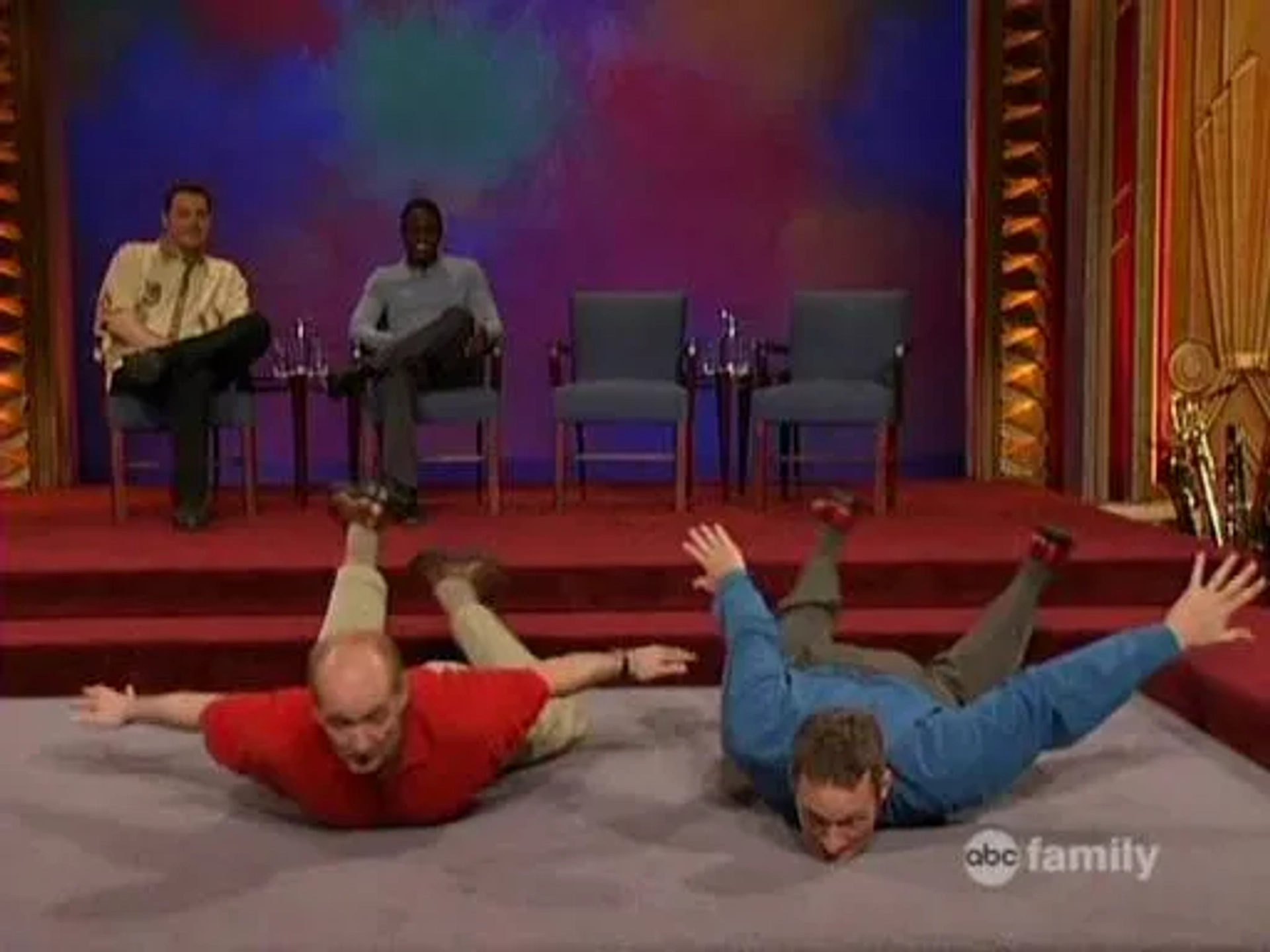 Wayne Brady, Colin Mochrie, Brad Sherwood, and Ryan Stiles in Whose Line Is It Anyway? (1998)