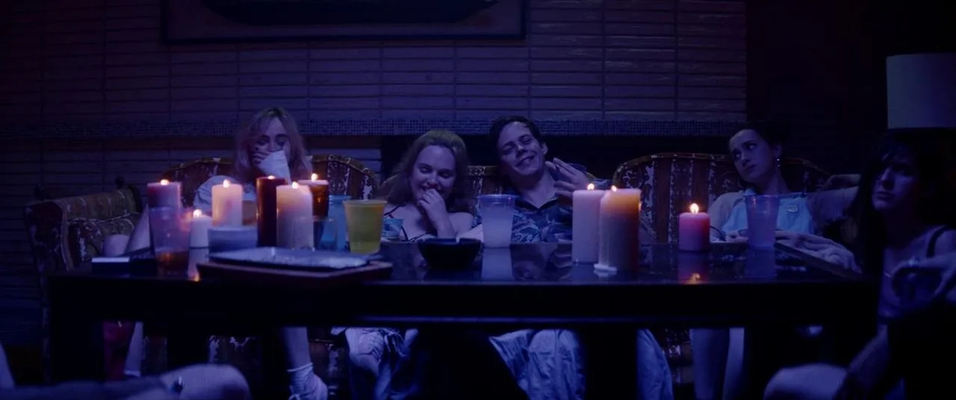 Bill Skarsgård, Odessa Young, Suki Waterhouse, and Hari Nef in Assassination Nation (2018)