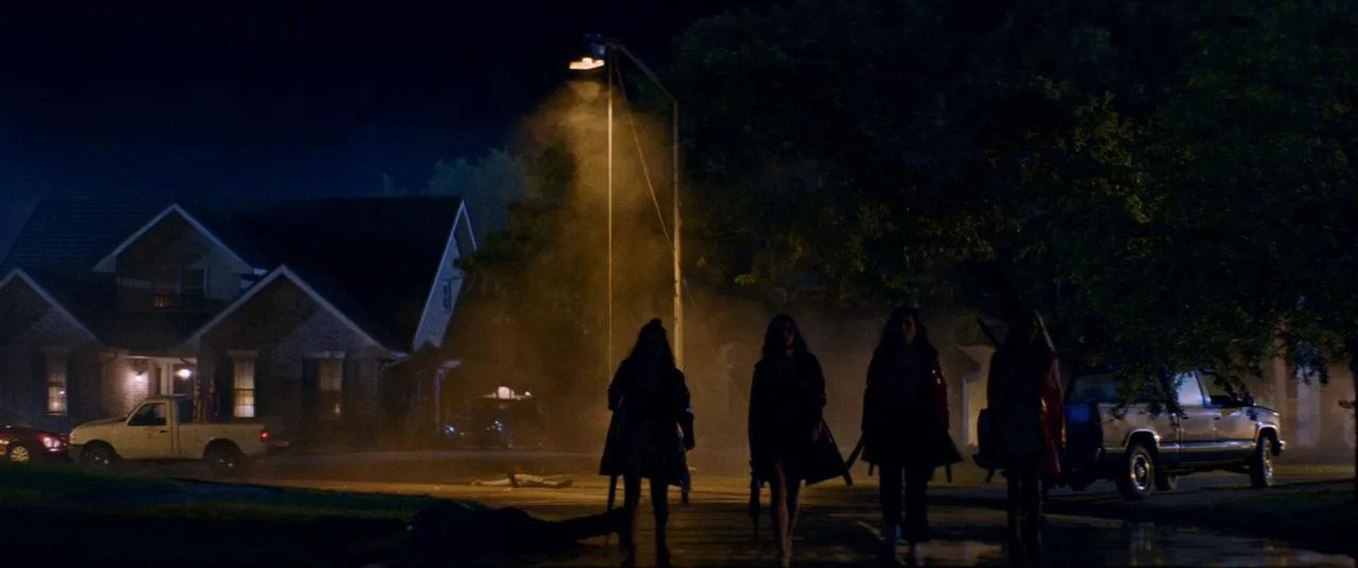 Odessa Young, Suki Waterhouse, Hari Nef, and Abra in Assassination Nation (2018)