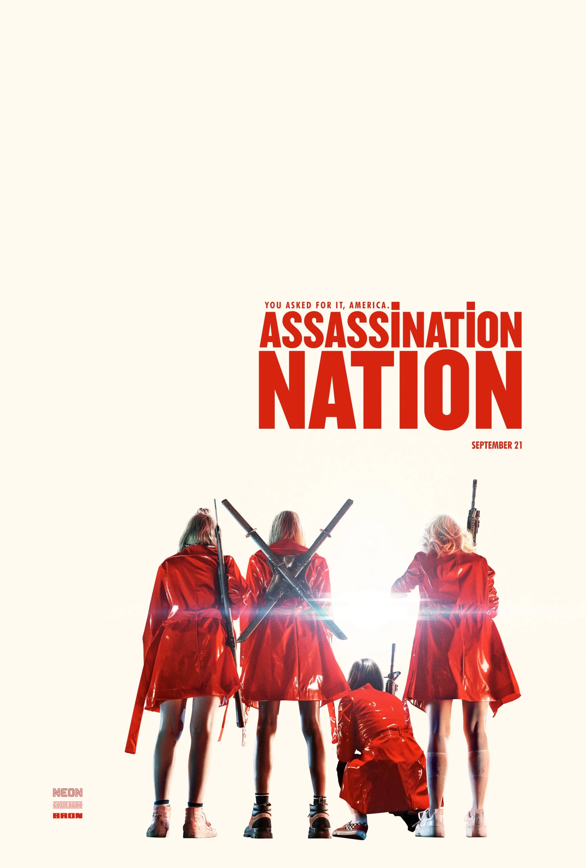 Odessa Young, Suki Waterhouse, Hari Nef, and Abra in Assassination Nation (2018)