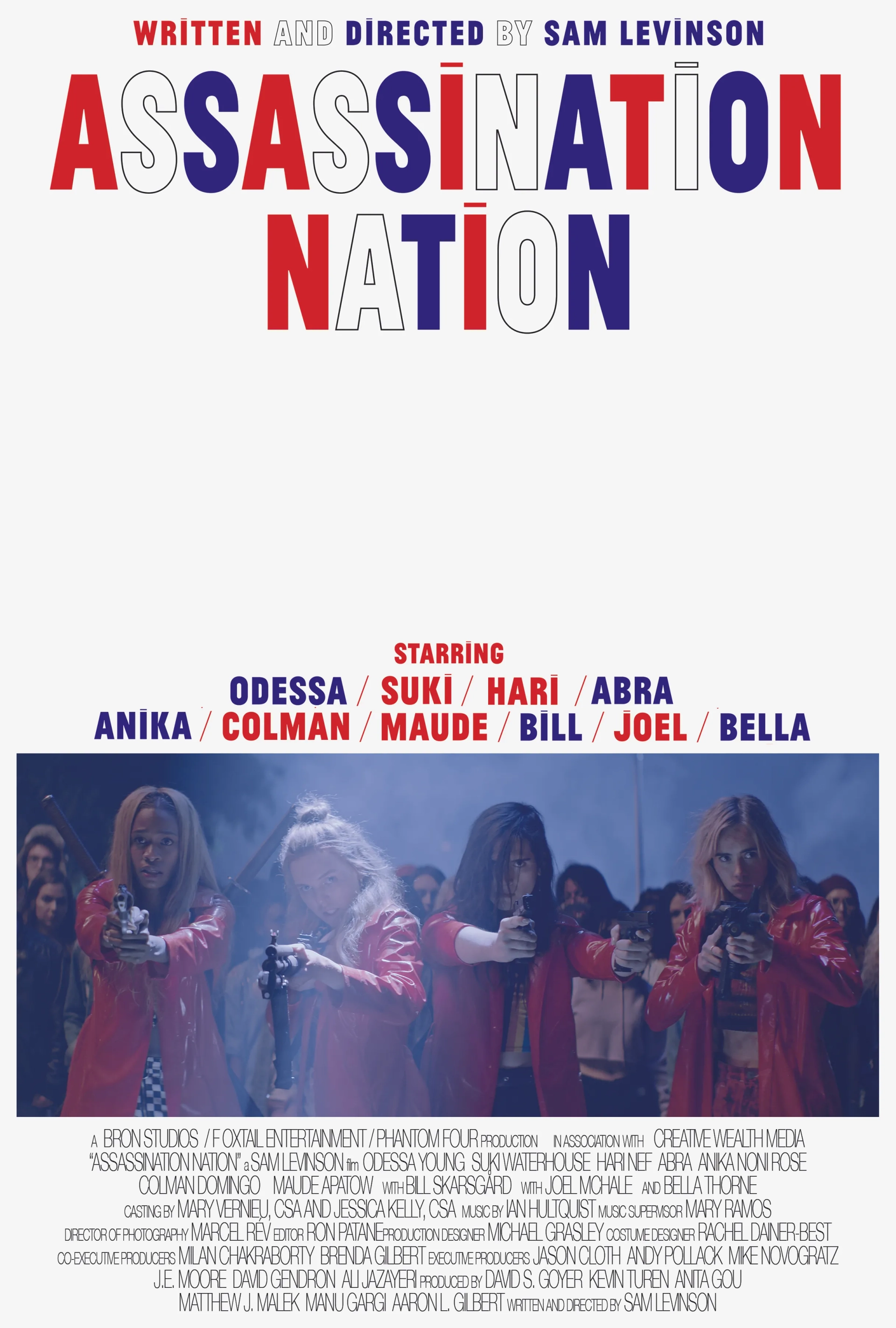 Odessa Young, Suki Waterhouse, Hari Nef, and Abra in Assassination Nation (2018)